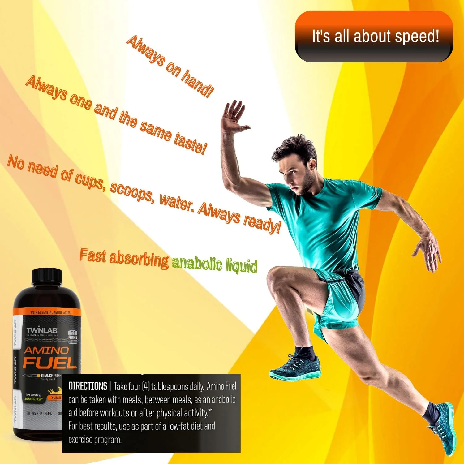 Twinlab Amino Fuel - 16 fl oz Amino Acids