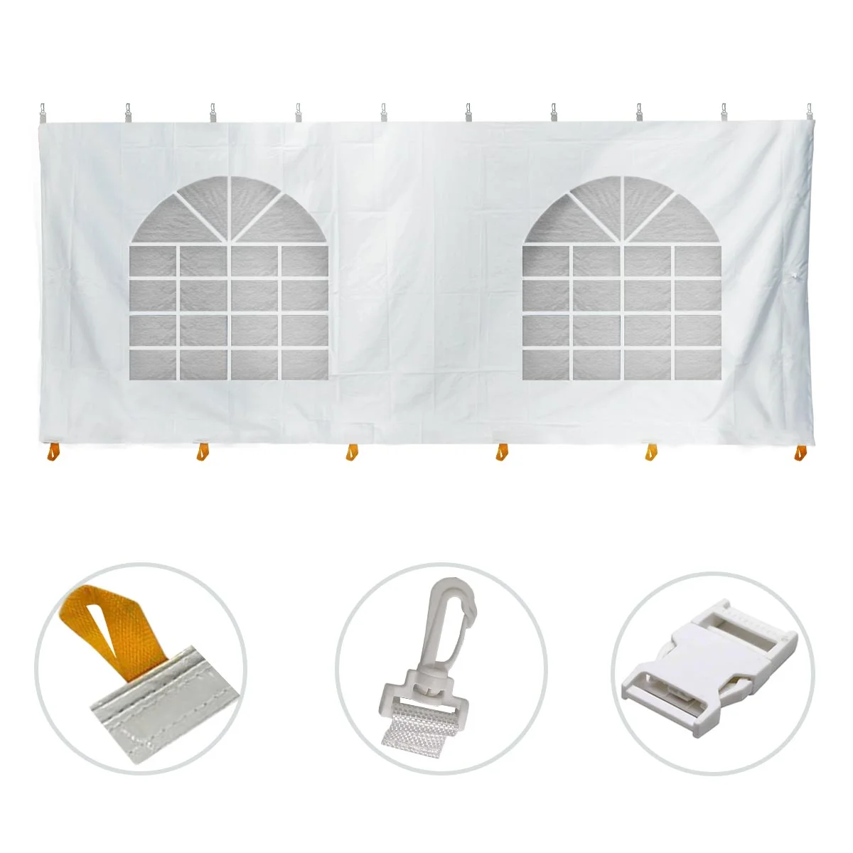 Party and Canopy Tent Premium Blockout Sidewall Kit, 20' x 40'