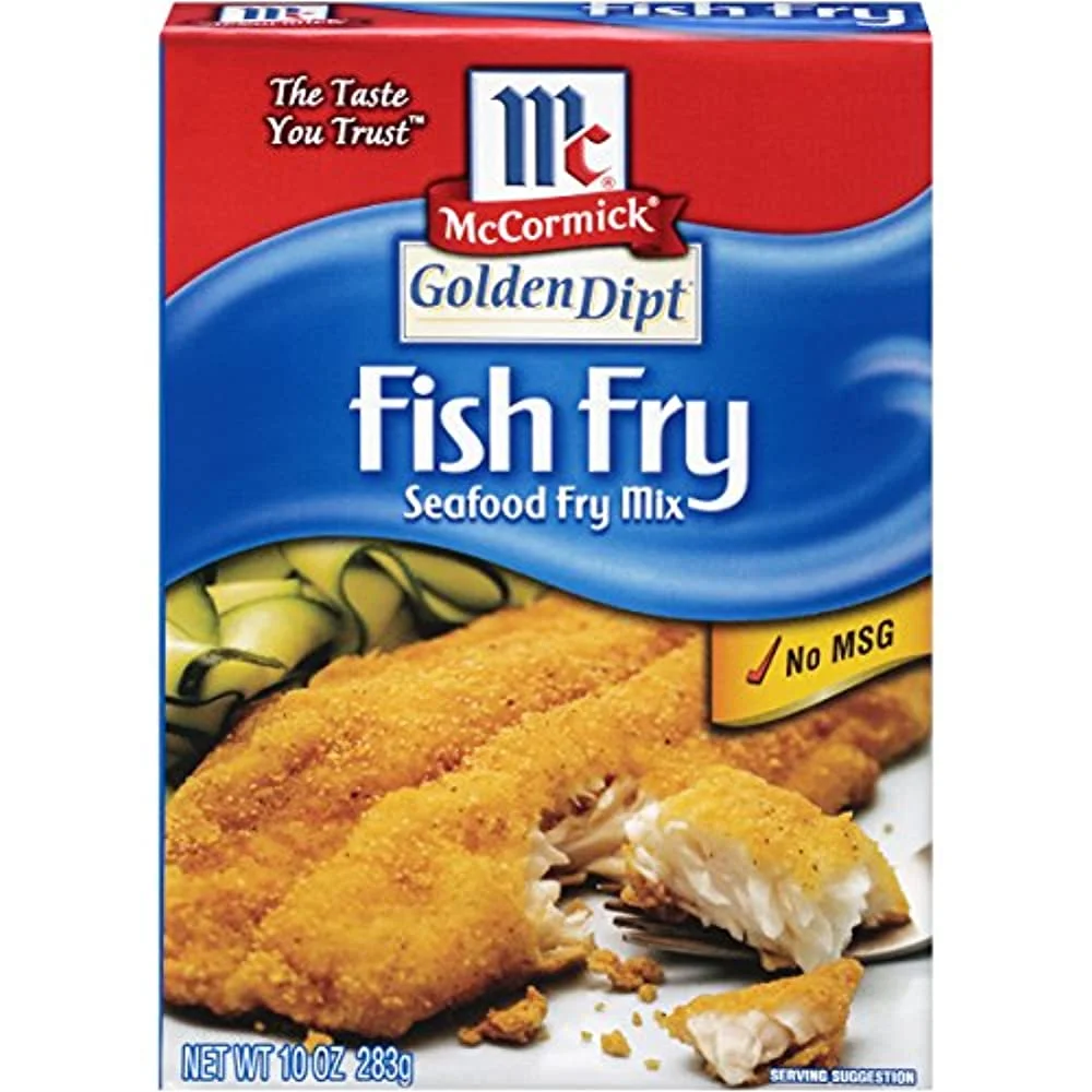 Golden Dipt Fish Fry Seafood Fry Mix, 10 oz (Pack of 8)