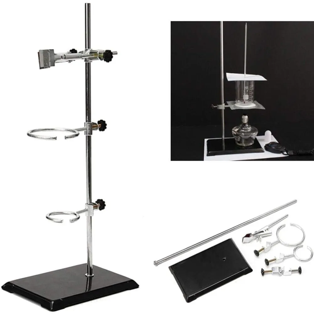 Lab Clamp Stands Support Platform Beakers Clip Condenser Chemistry Holder 50cm