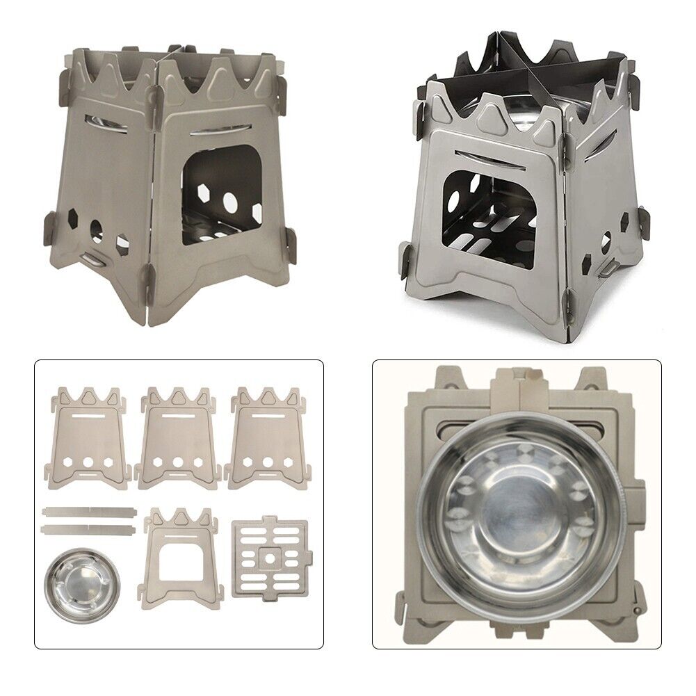 Wood Stove Titanium Stove Cooking Equipment Folding Titanium Ultralight