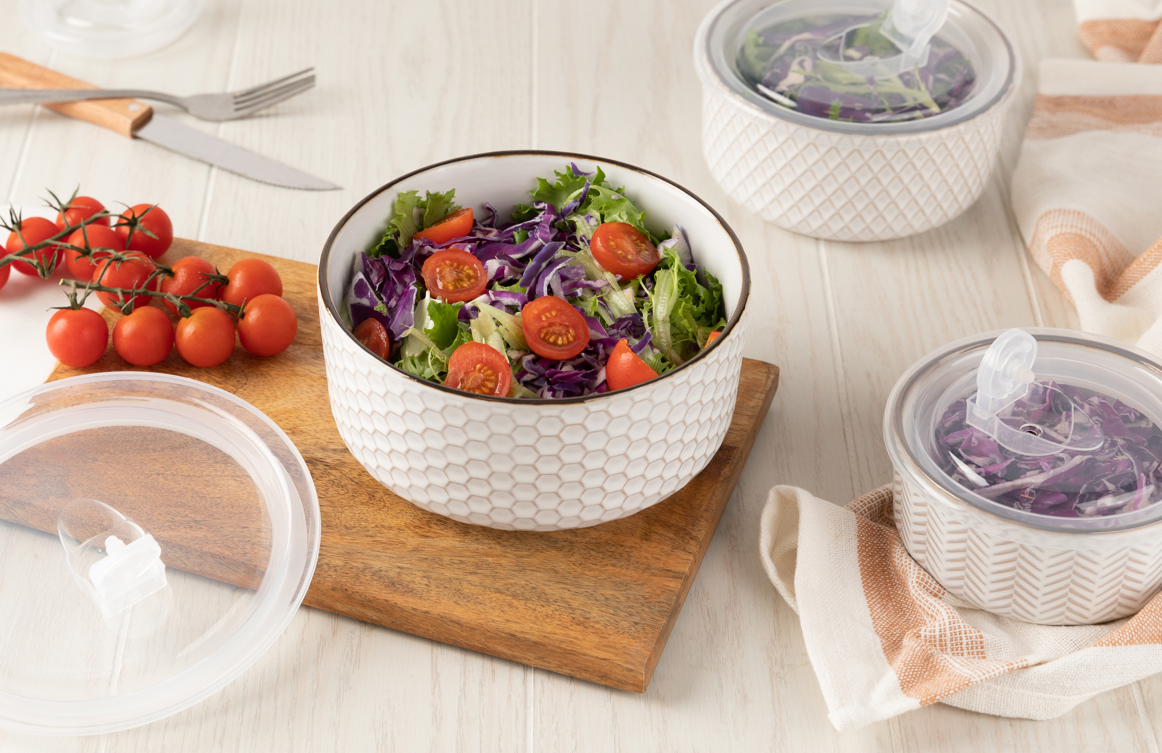 Embossed Bowl sets Narbonne Collection, Set of 4