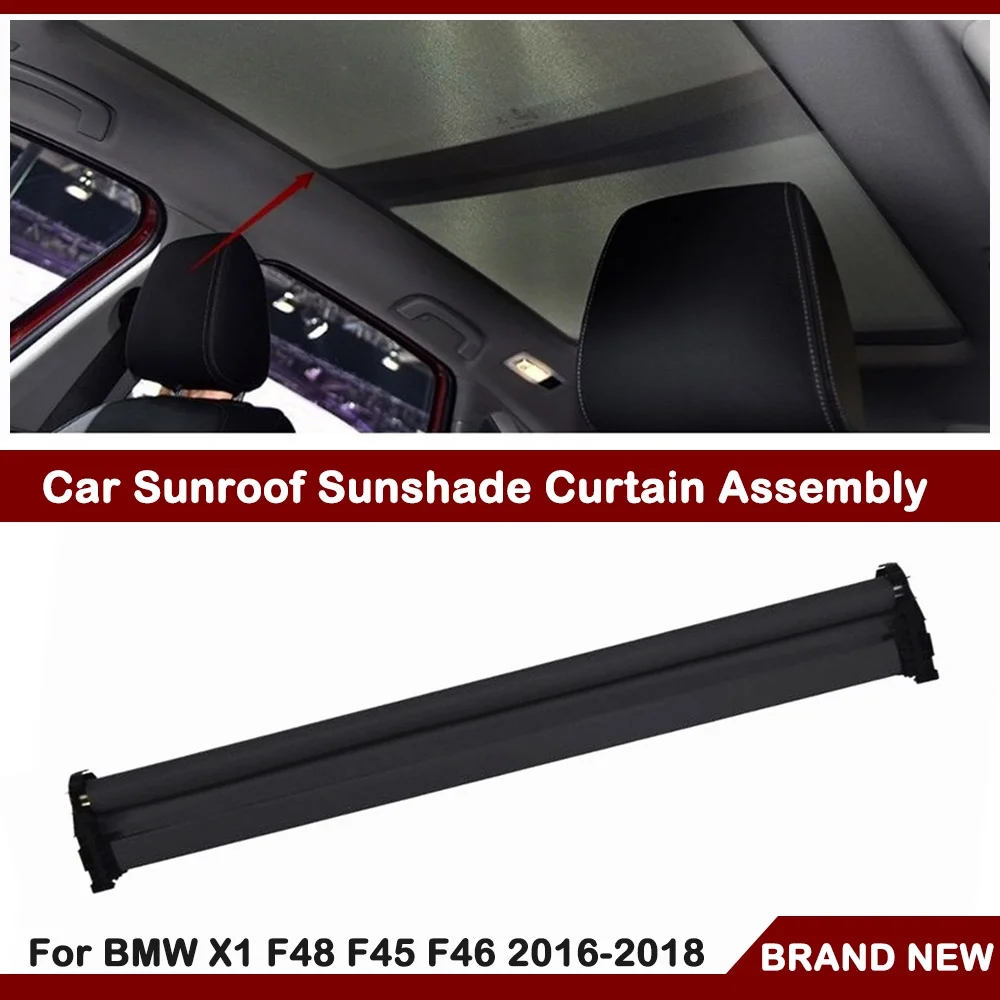Sunroof Sun Roof-Sunshade Shade Curtain Cover For 2016-2018 BMW X1 F45 Black
