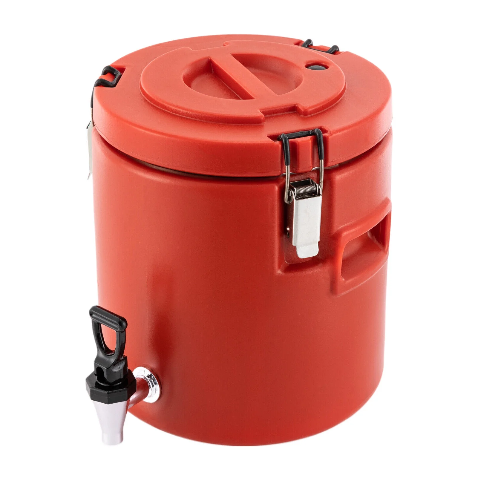 2.64Gal Red Insulated Thermal Hot and Cold Thermal Coffee Airpot Beverage Dispenser