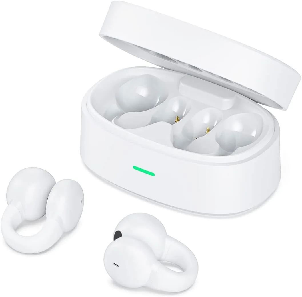 Wireless Ear-Clip TWS Bluetooh Earphones for Samsung Galaxy S23/S22/S21/S20/Ultra/Plus - Bluetooth Earbuds True Stereo Charging Case Hands-free Mic Headset