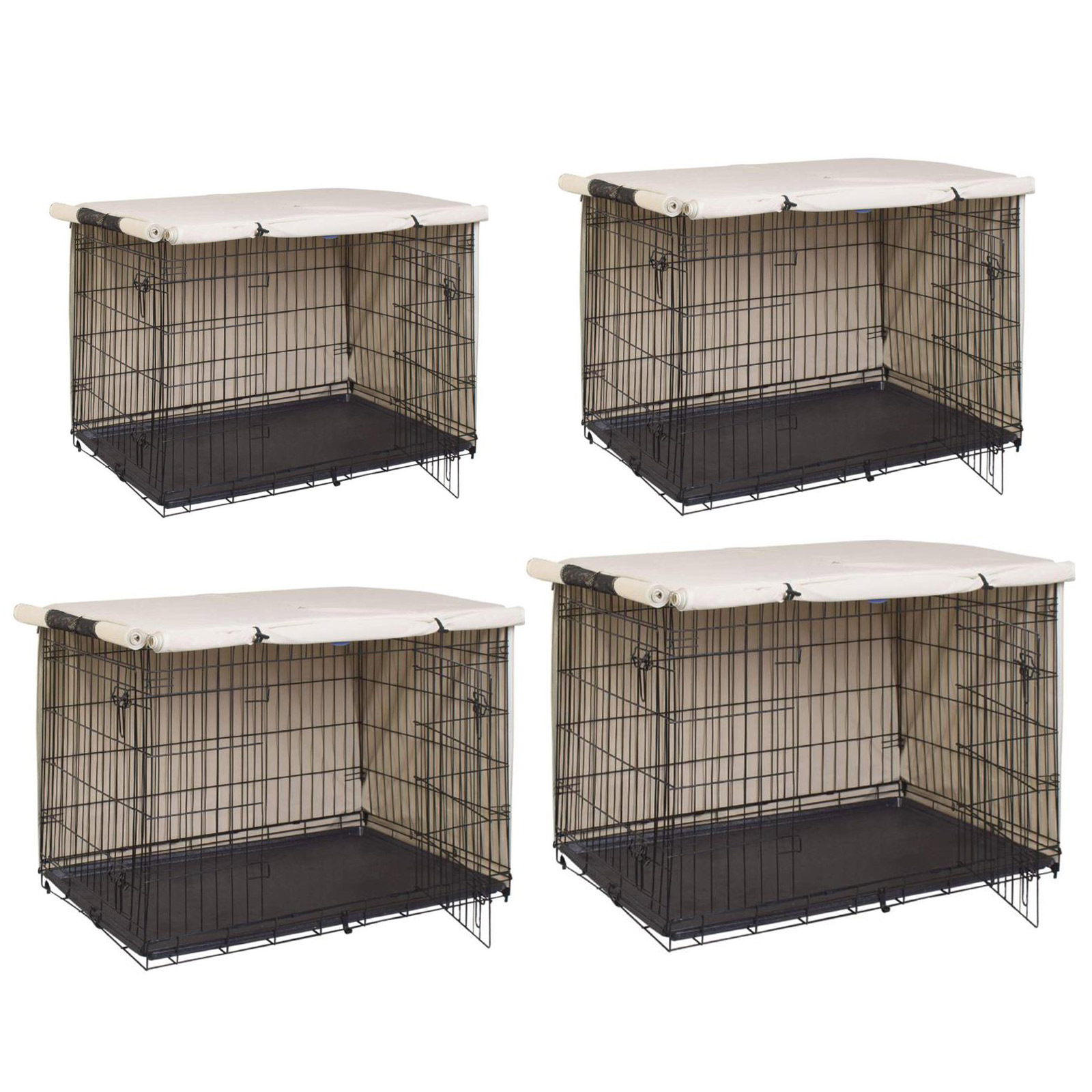 Hapeisy Crate Cage Cover Pet Kennel Waterproof Multifunction Rainproof Protective Dust-Proof Dustproof Outside Dog