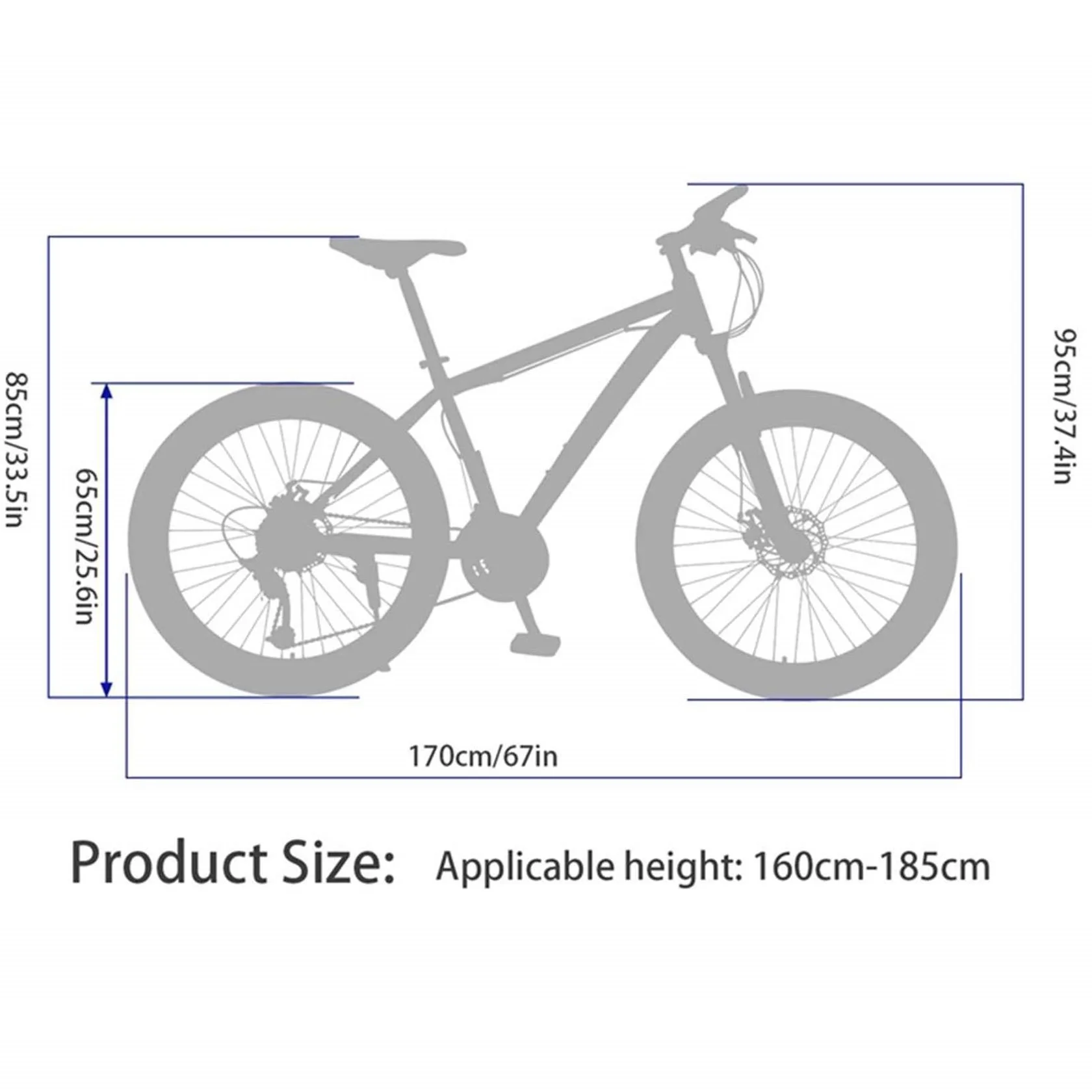 Dinling Mountain Bike, 21-Speed, 26-inch Bicycles, MTB Mens and Womens Yellow
