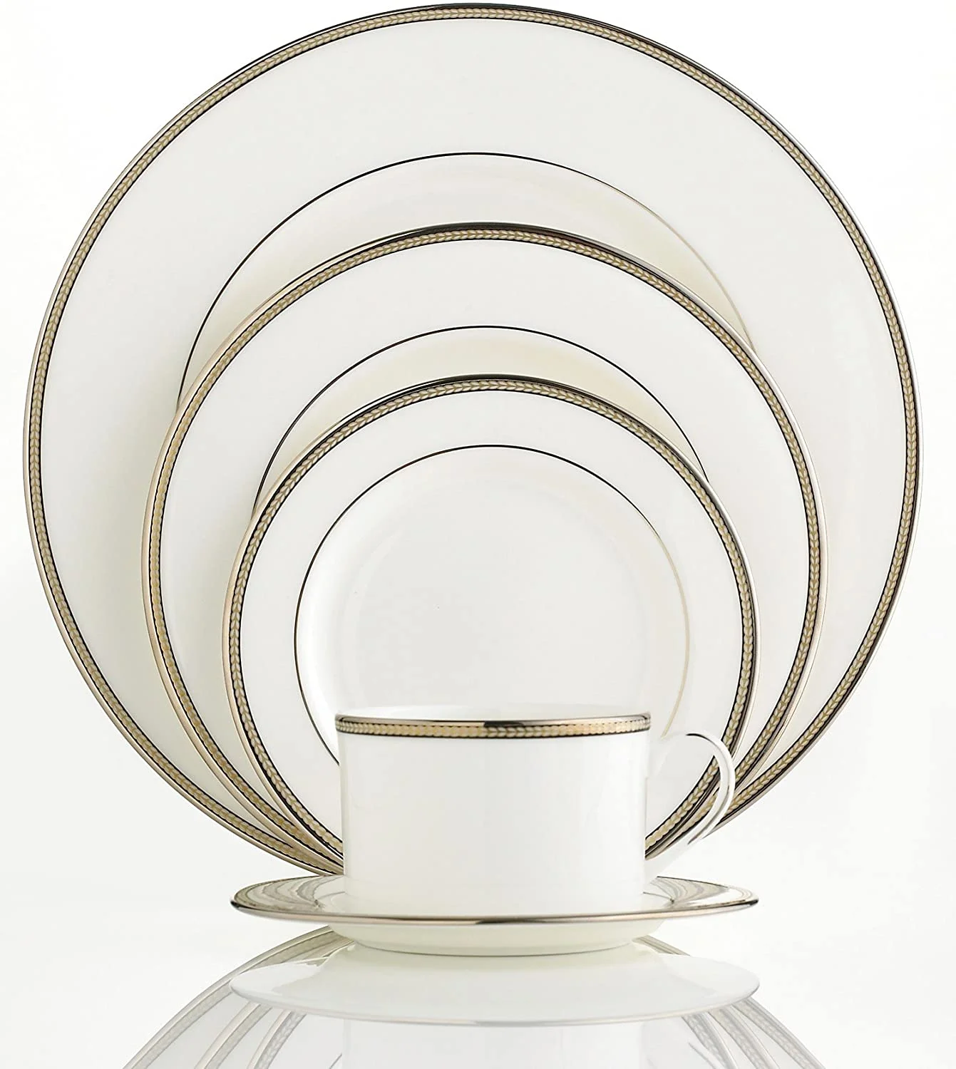 Kate Spade Sonora Knot Dinner Plate, 1.50 LB, White