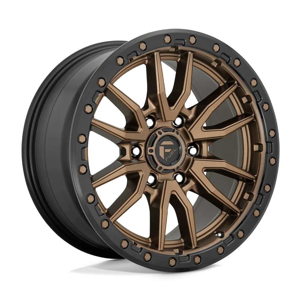 22x9 Fuel Off-Road D681 Rebel Matte Bronze Black Bead Ring Wheel 6x135 (20mm)