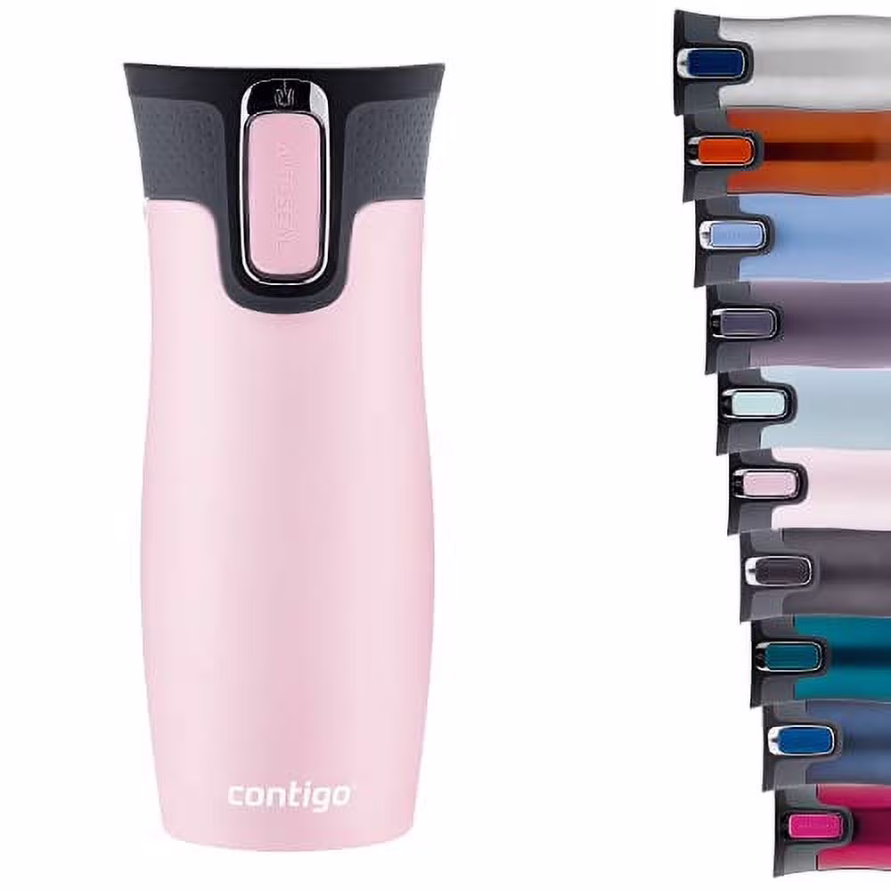 Contigo Unisex's West Loop Autoseal Thermobecher Warm, 470 ml, Millenial Pink