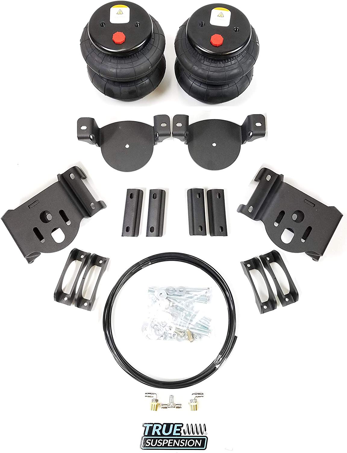 TS - Fits Chevrolet Silverado GMC Sierra 2500 3500 HD 11-16 Pickup Rear Towing Assist Helper Air Ride Suspension Kit