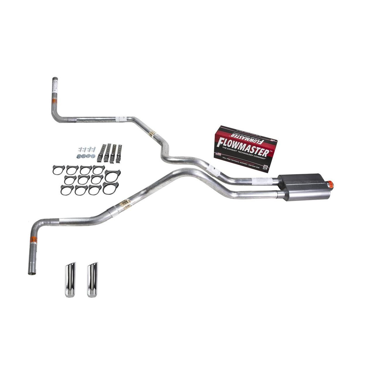 Ram 07-08 dual exhaust 2.5 MA pipe Flowmaster 40  RW Tip Side Exit