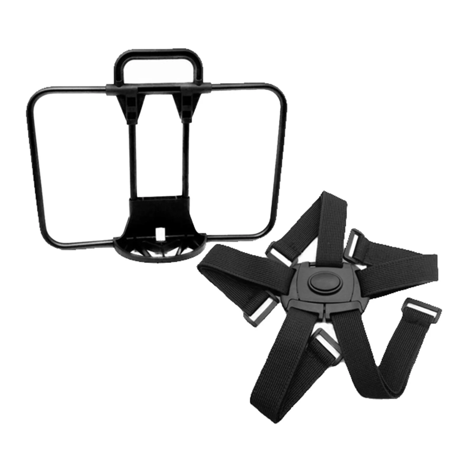 Folding Bike Carrier Bracket Cargo Pannier Keeper Front Bag Holder Rack Black 30x25cm