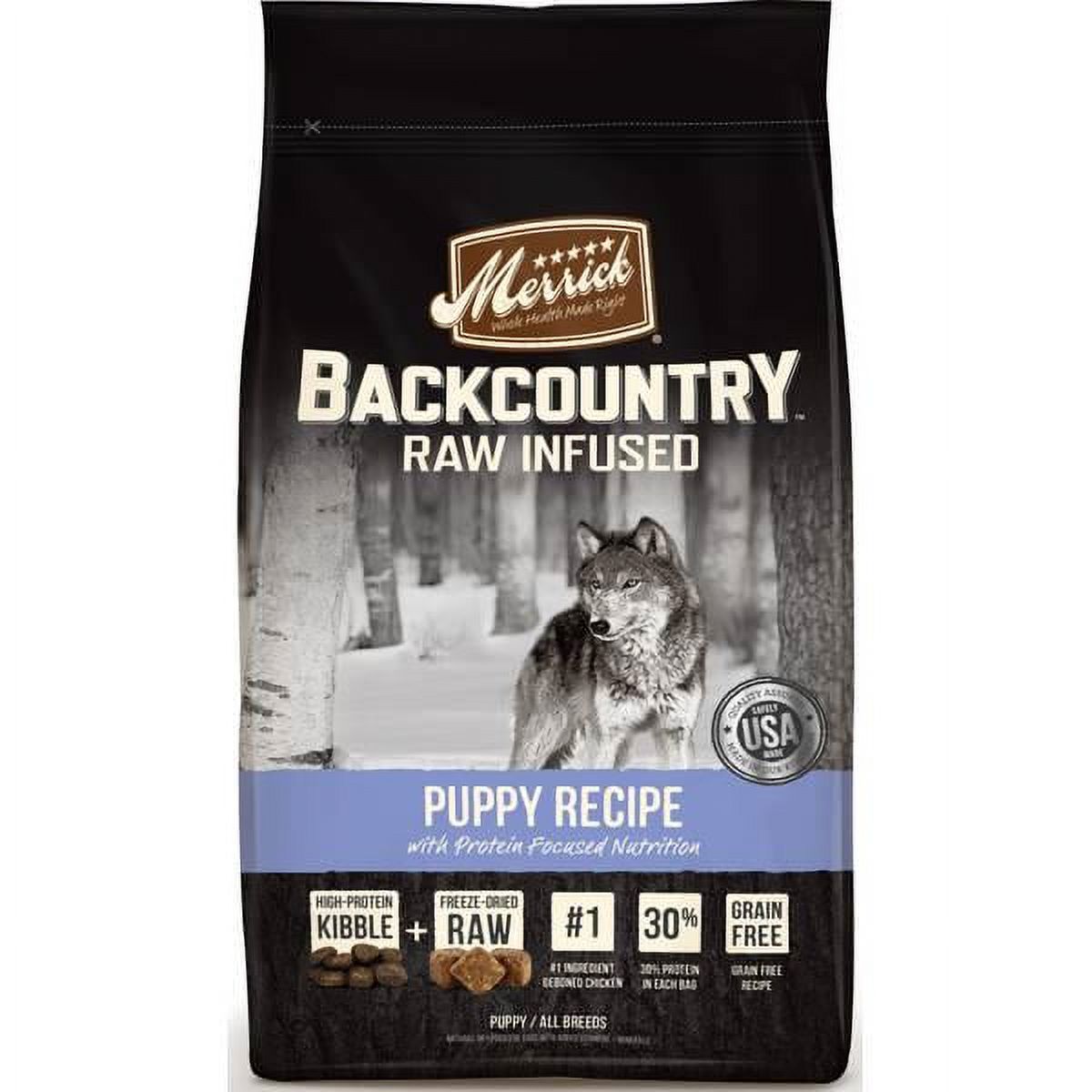 Merrick 4 lb Backcountry Puppy Recipe Dog Food