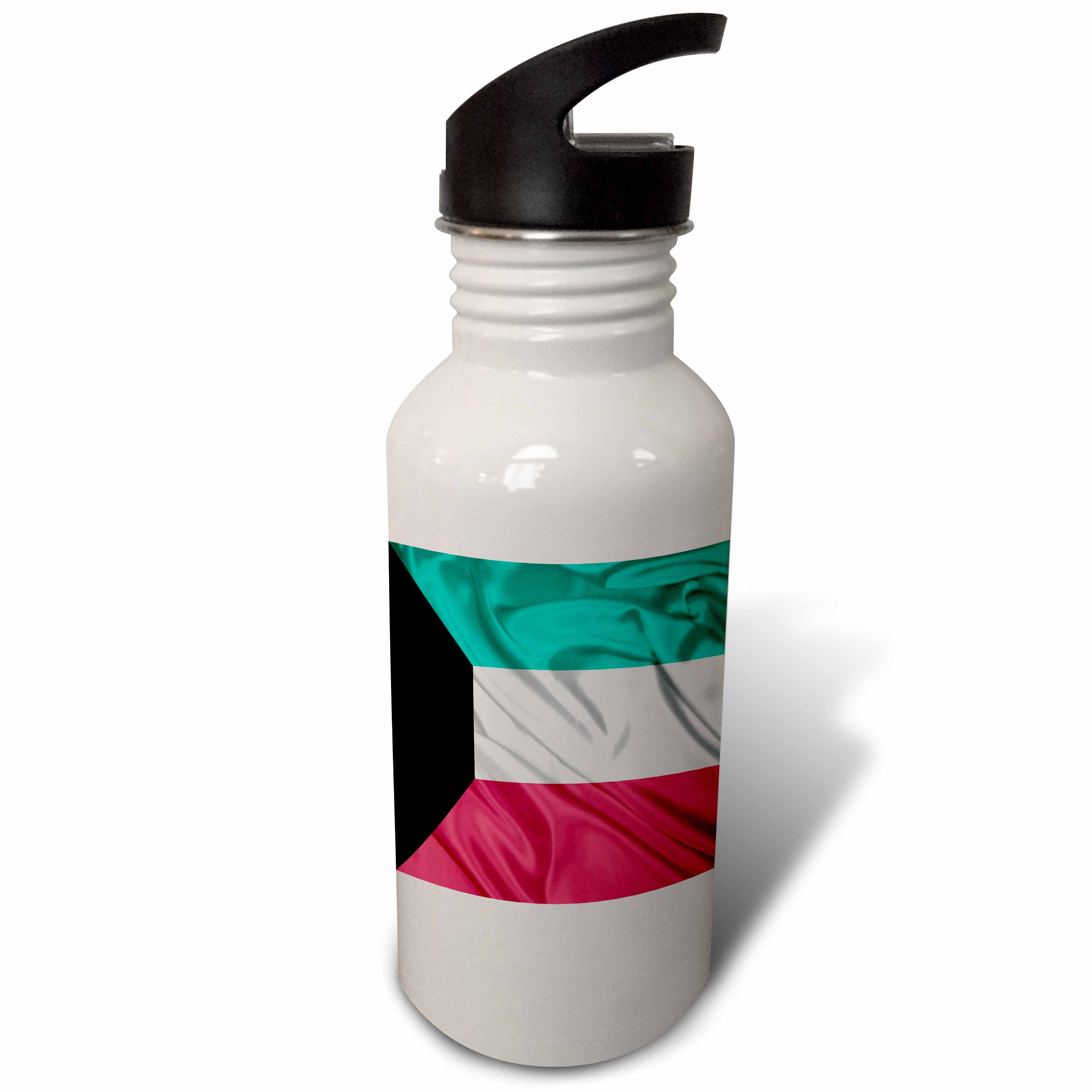 Kuwait Flag 21 oz Sports Water Bottle wb-28262-1