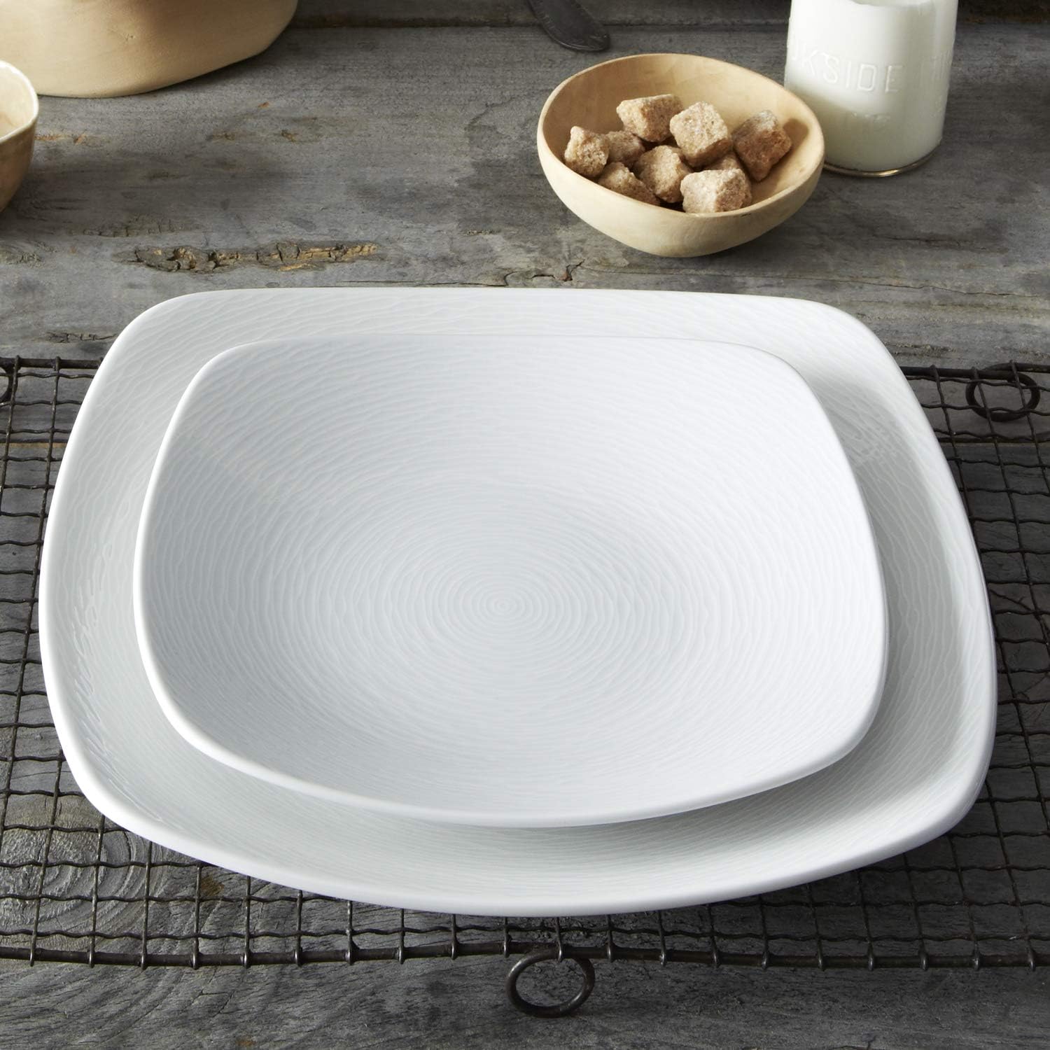 Swirl Dinner Plate - Square, 11