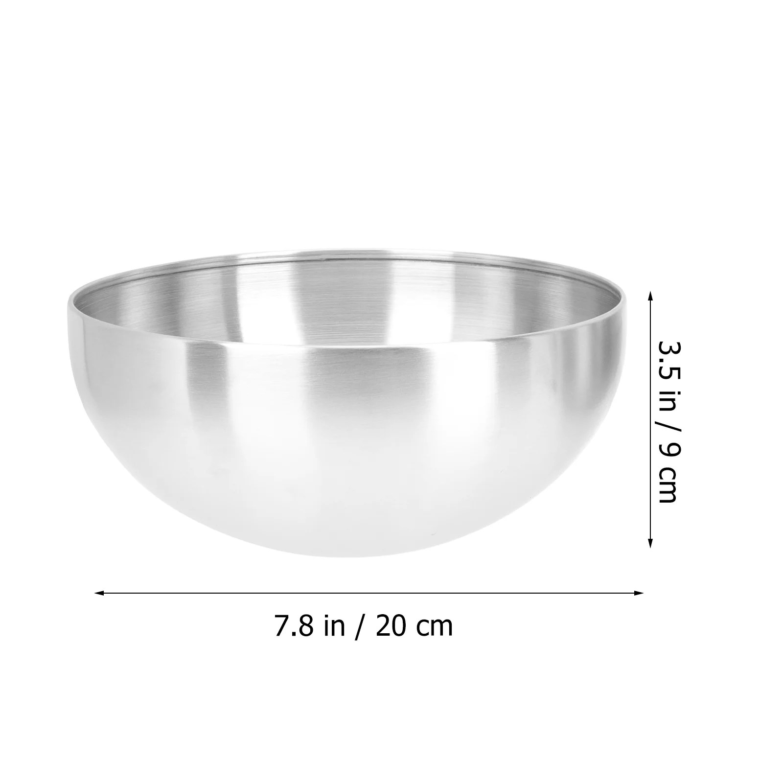 Frcolor Bowl Bowls Stainless Steel Mixing Nesting Cooking Metal Serving Salad Snack Ramen Fruit Noodle Prep Soup Dish Large