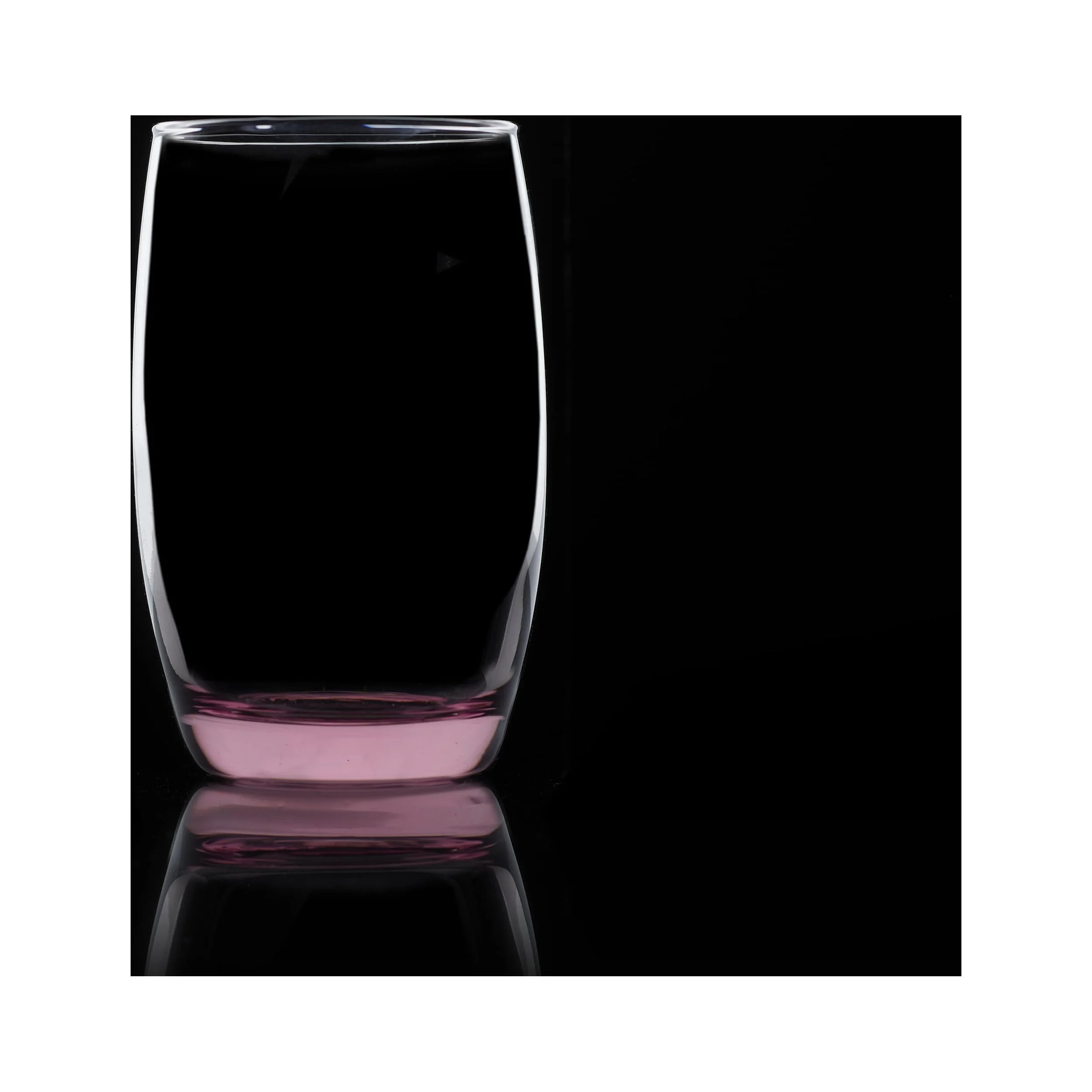 Burns Glass Italian Style Lavender Beverage Glasses 13 oz Actual Purple Glass Heavy Base  (Set of 4)