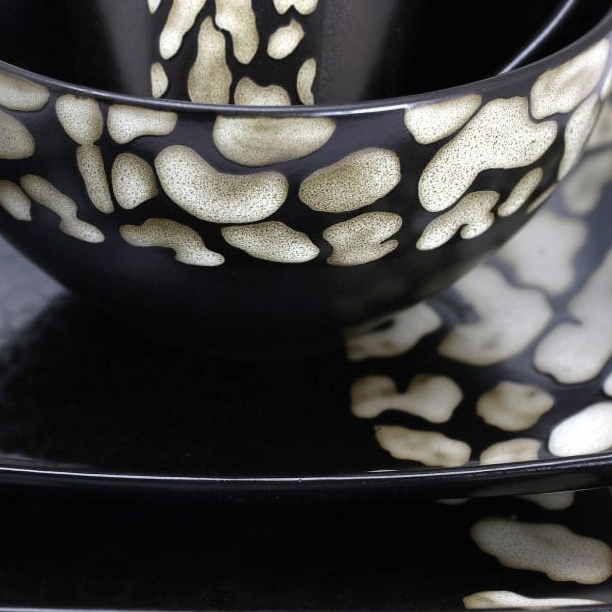 Elama 16-Piece Stoneware Dinnerware Set, Savannah