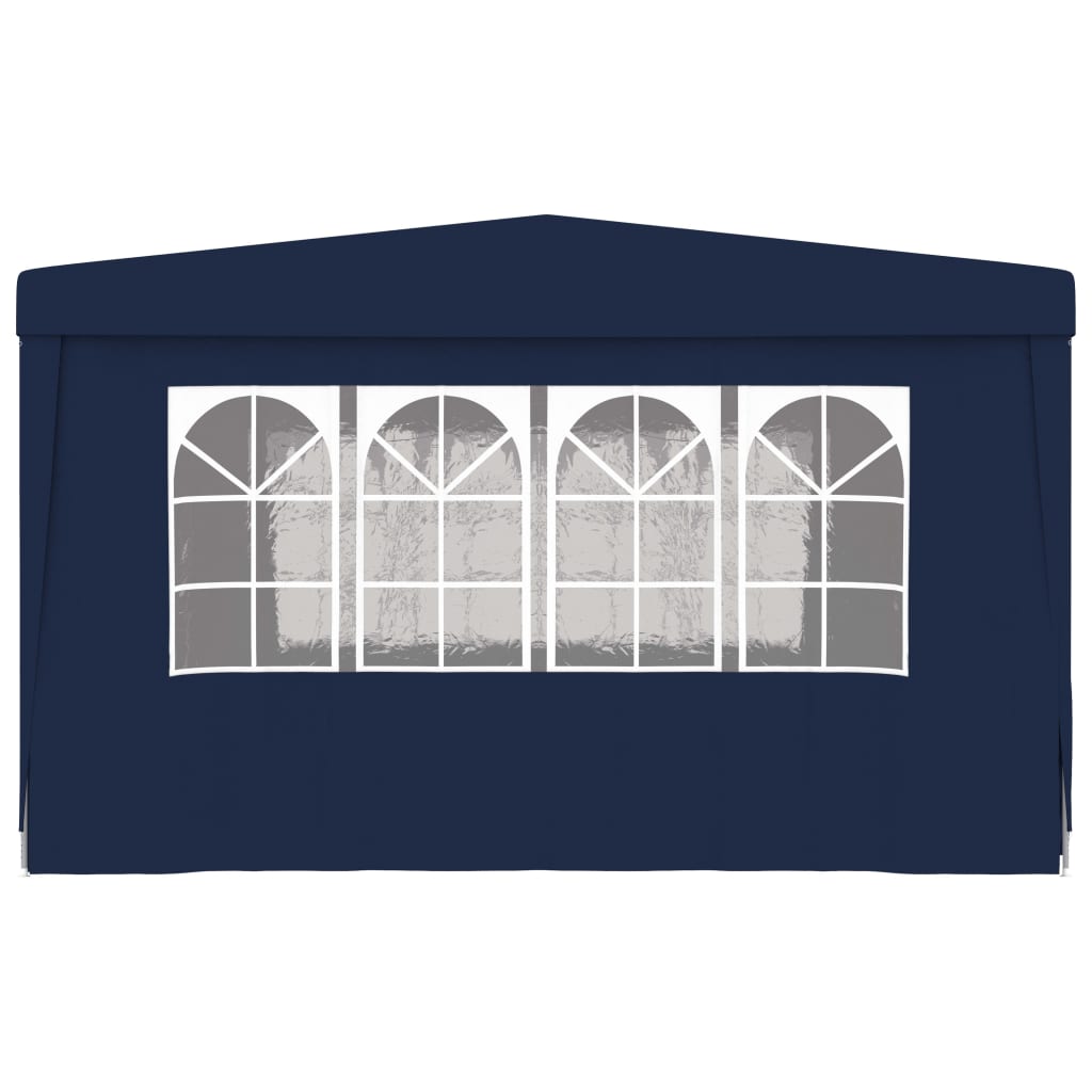 Carevas Professional Party Tent with Side Walls 13.1'x13.1' Blue 0.3 ozft²