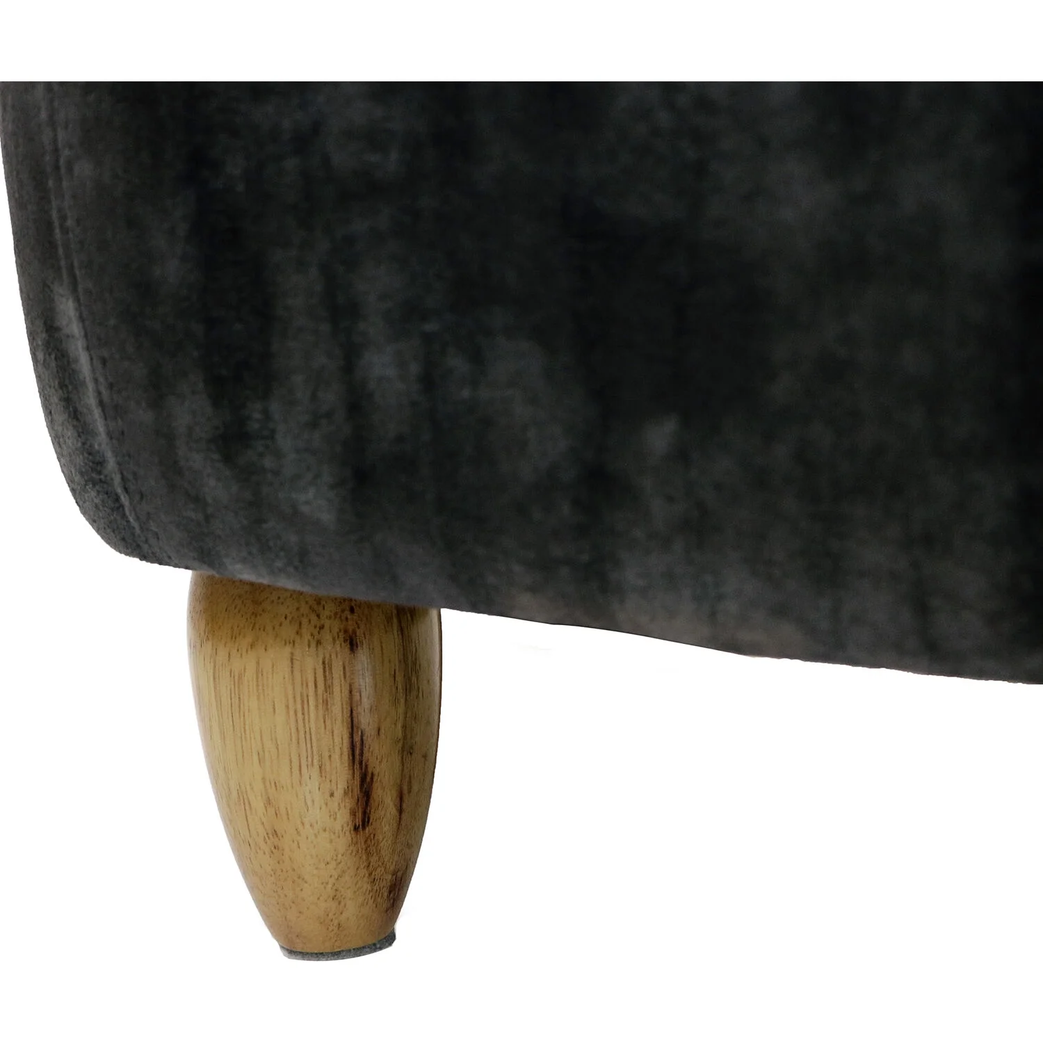 Critter Sitters 14-In. Seat Height Polyester Blend Dark Gray Dog Animal Shape Ottoman