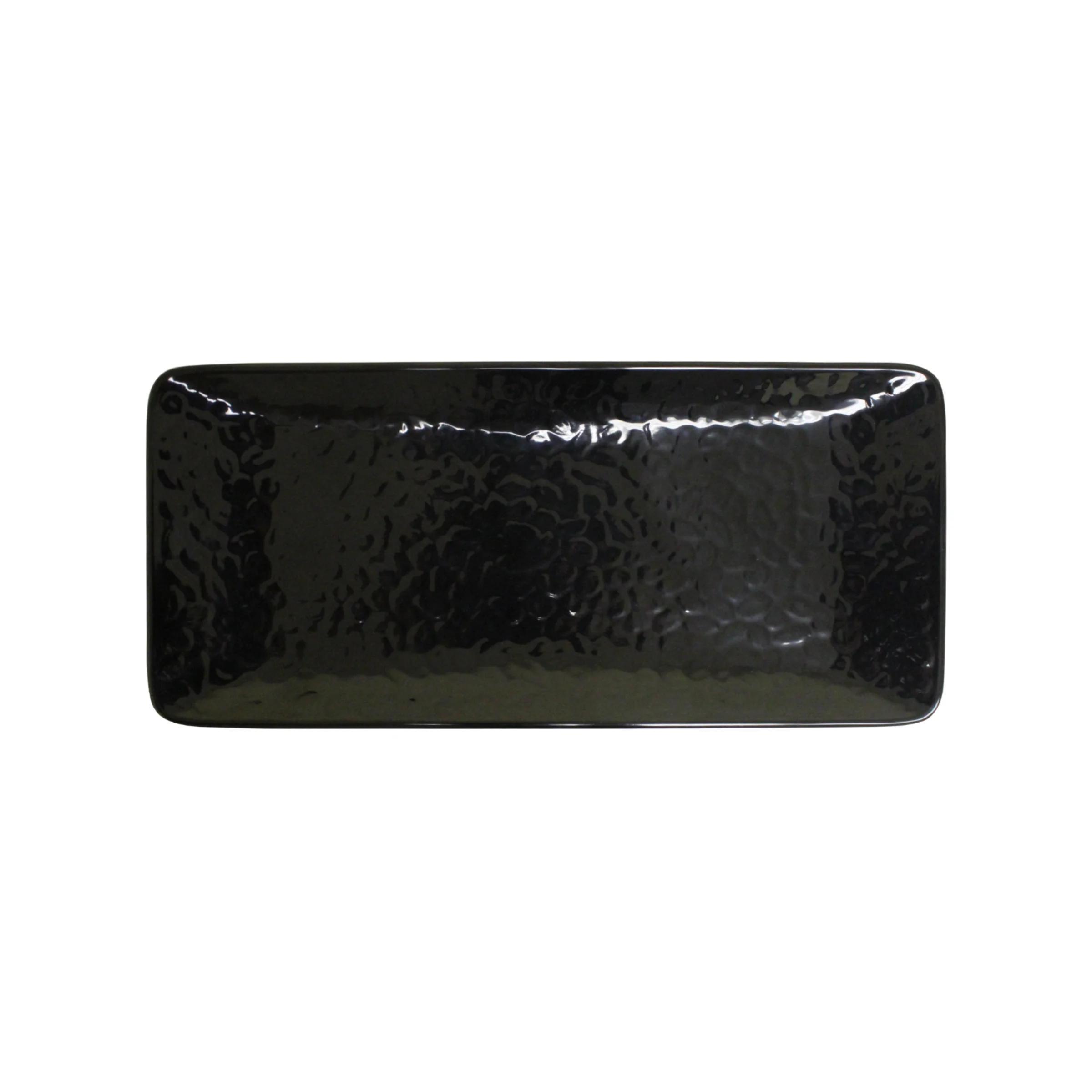 Excellante Classic Black Extra Heavy Weight Melamine Dinnerware Collection 11 1/4