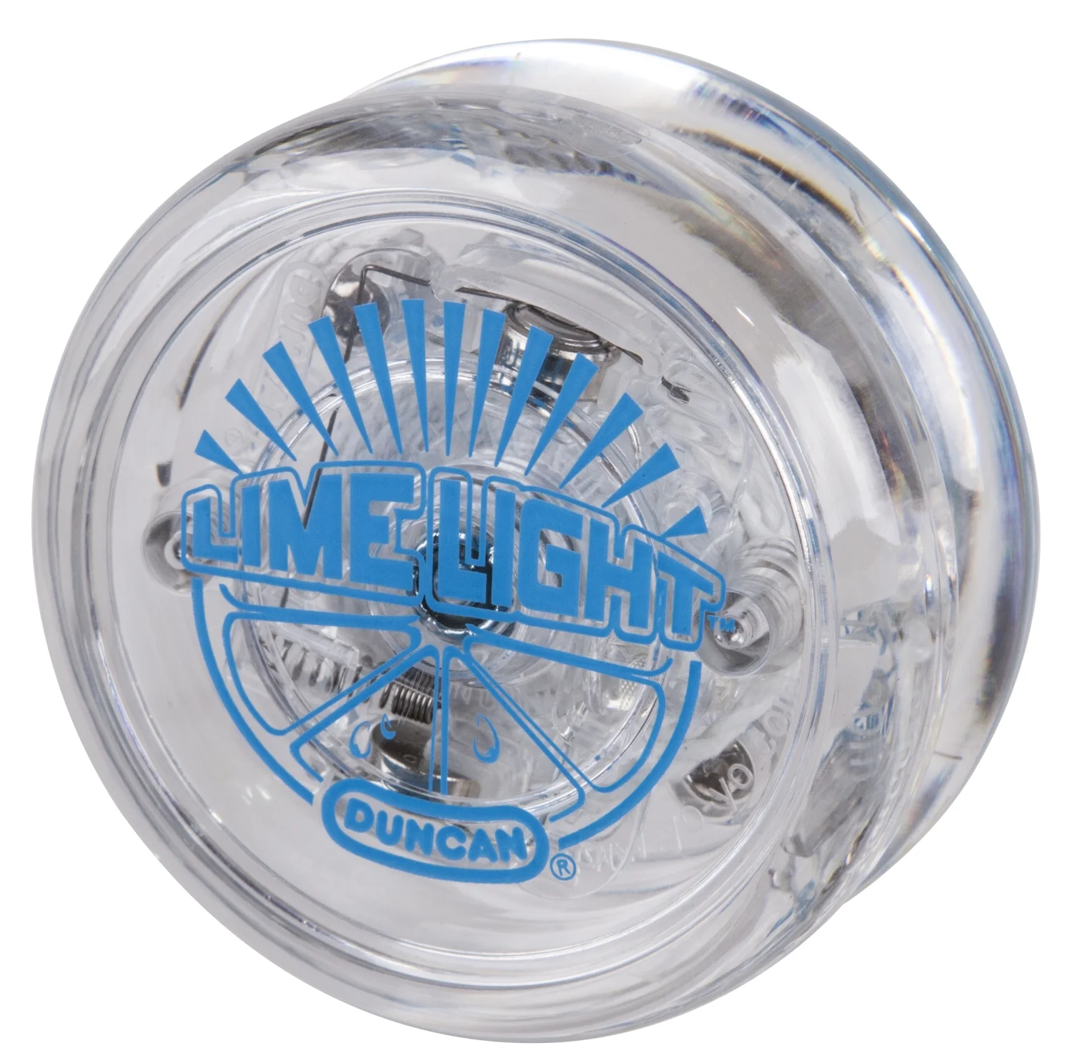 Duncan Toys Limelight LED Light-Up Yo-Yo, Beginner Level Yo-Yo with LED Lights, Clear and Blue