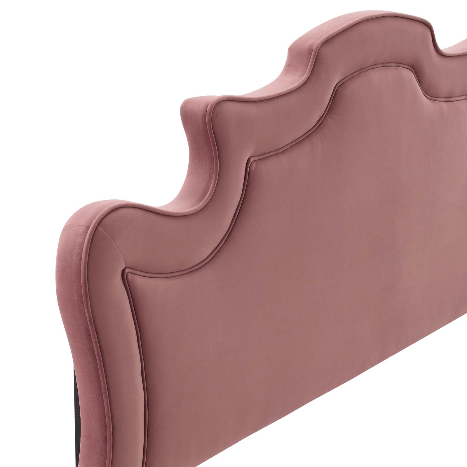 Modway Evangeline Full/Queen Performance Velvet Headboard in Rose Pink
