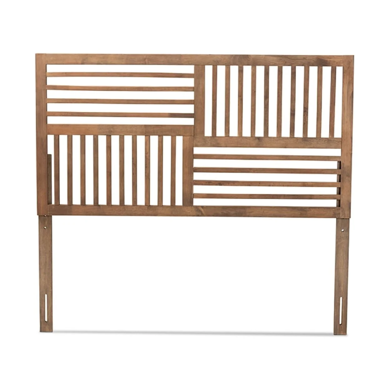 Baxton Studio Adler Modern and Contemporary Transitional Ash Walnut Finished Wood Full Size Headboard,Wholesale