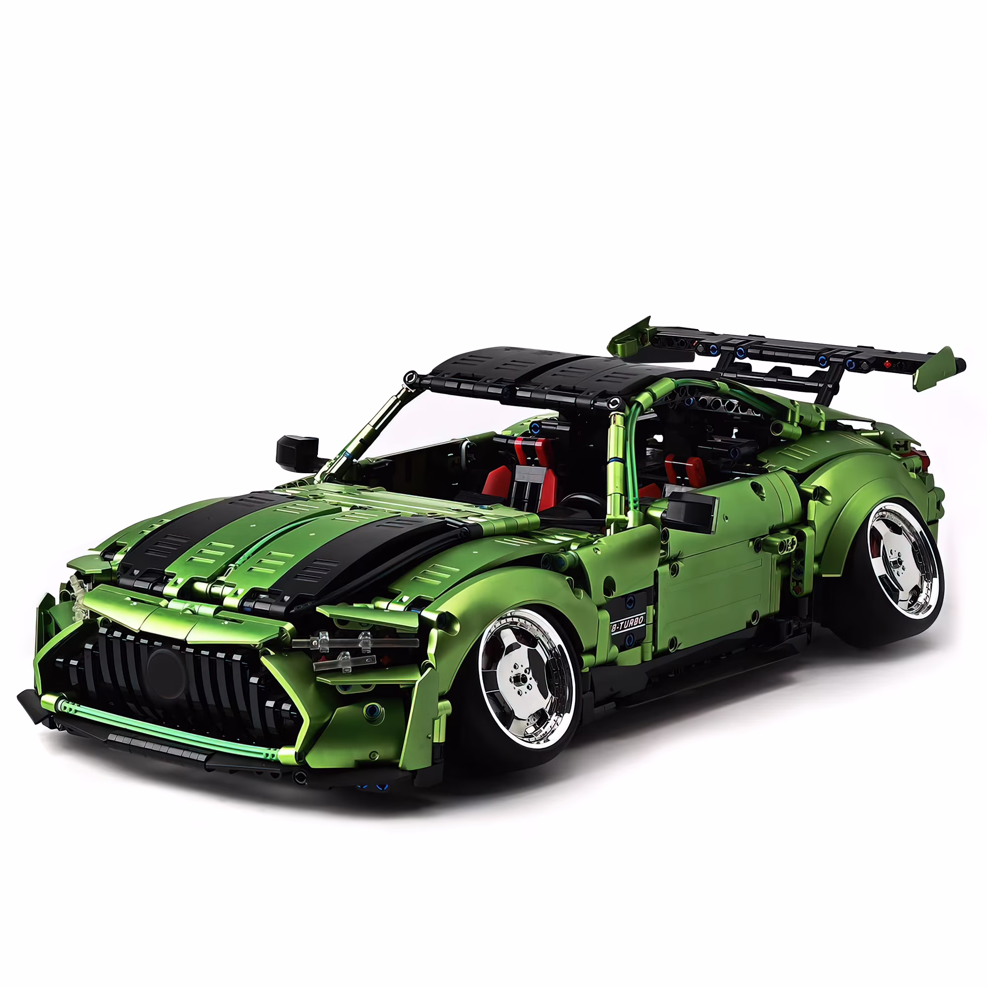 MACTANO Car Building Block Set Speed Champion GT Race Car Building Block Kit Toy for Kid Adult Green