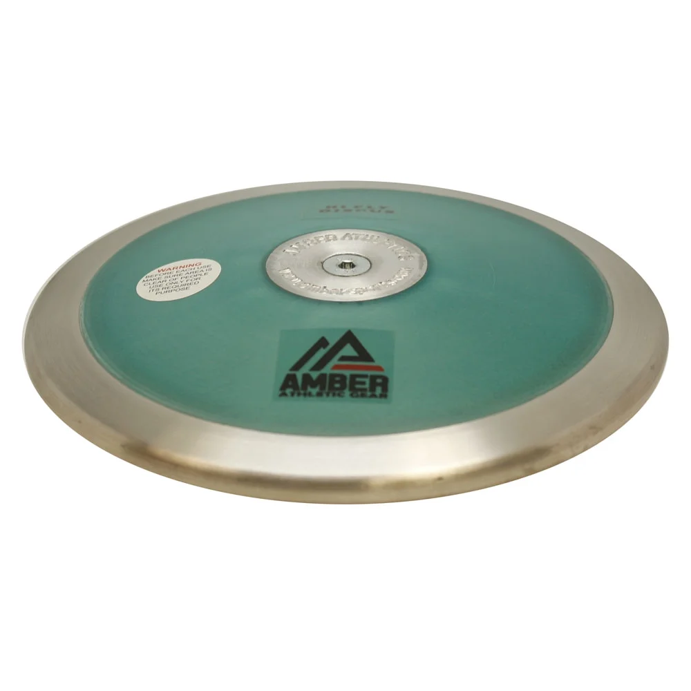 Amber Track & Field Hi Fly Discus Training Throwing Outdoor Practice 85% Rim Weight 1 kg IAAF Certified