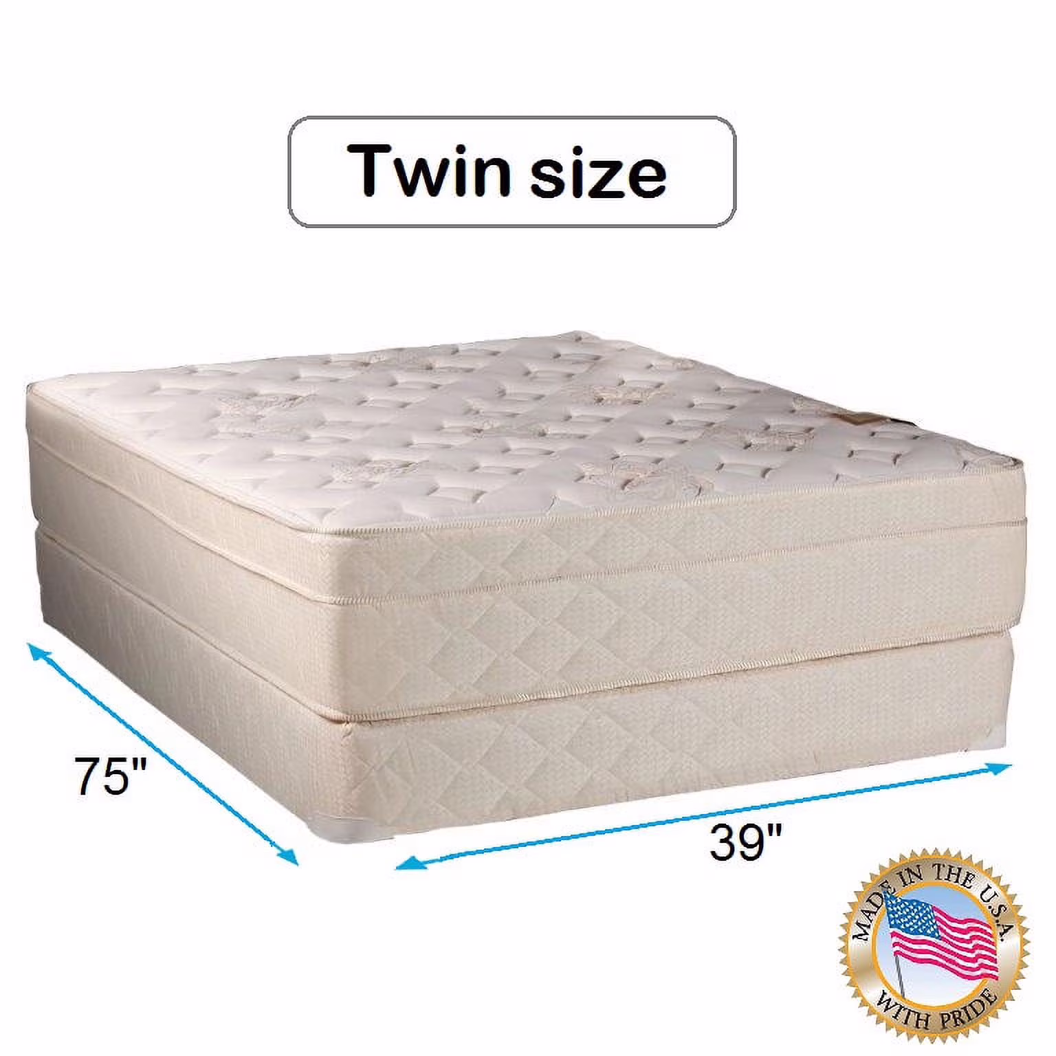 Beverly Hills Firm Foam Eurotop (PillowTop) Twin (39