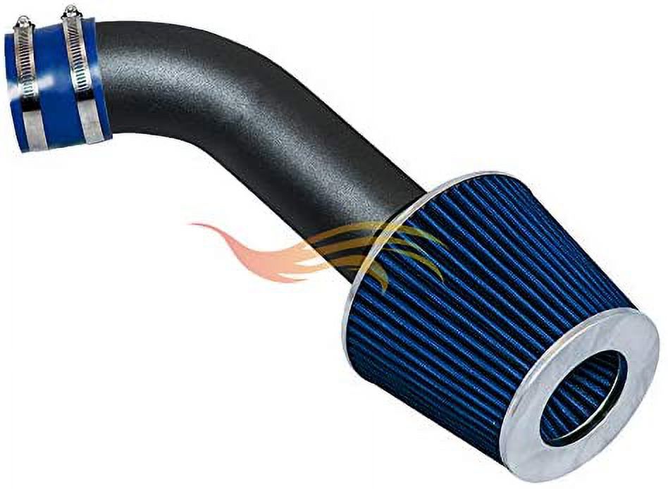 RW SERIES - MATTE BLACK PIPE BLUE - SHORT RAM INTAKE Compatible For 97-03 Dodge Durango/Dakota 3.2L & 3.9L & 5.2L & 5.9L