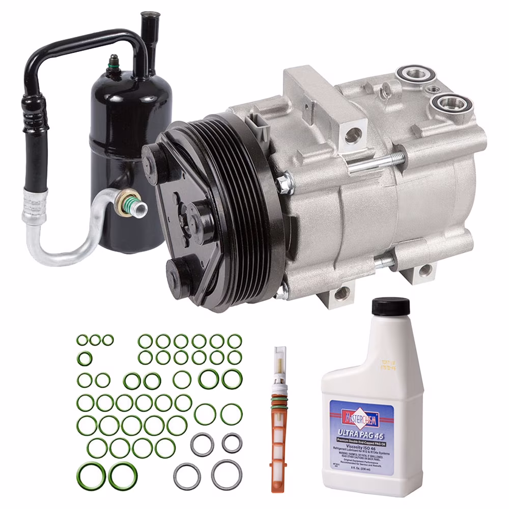 For Ford Escape Mazda Tribute V6 2001-04 OEM AC Compressor w/ A/C Repair Kit - Buyautoparts