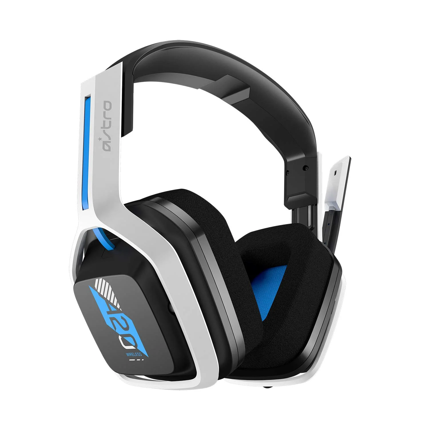 Pre-Owned ASTRO Gaming A20 Wireless Headset Gen 2 for PlayStation 5 and 4, PC & Mac White/Blue (Refurbished: Like New)