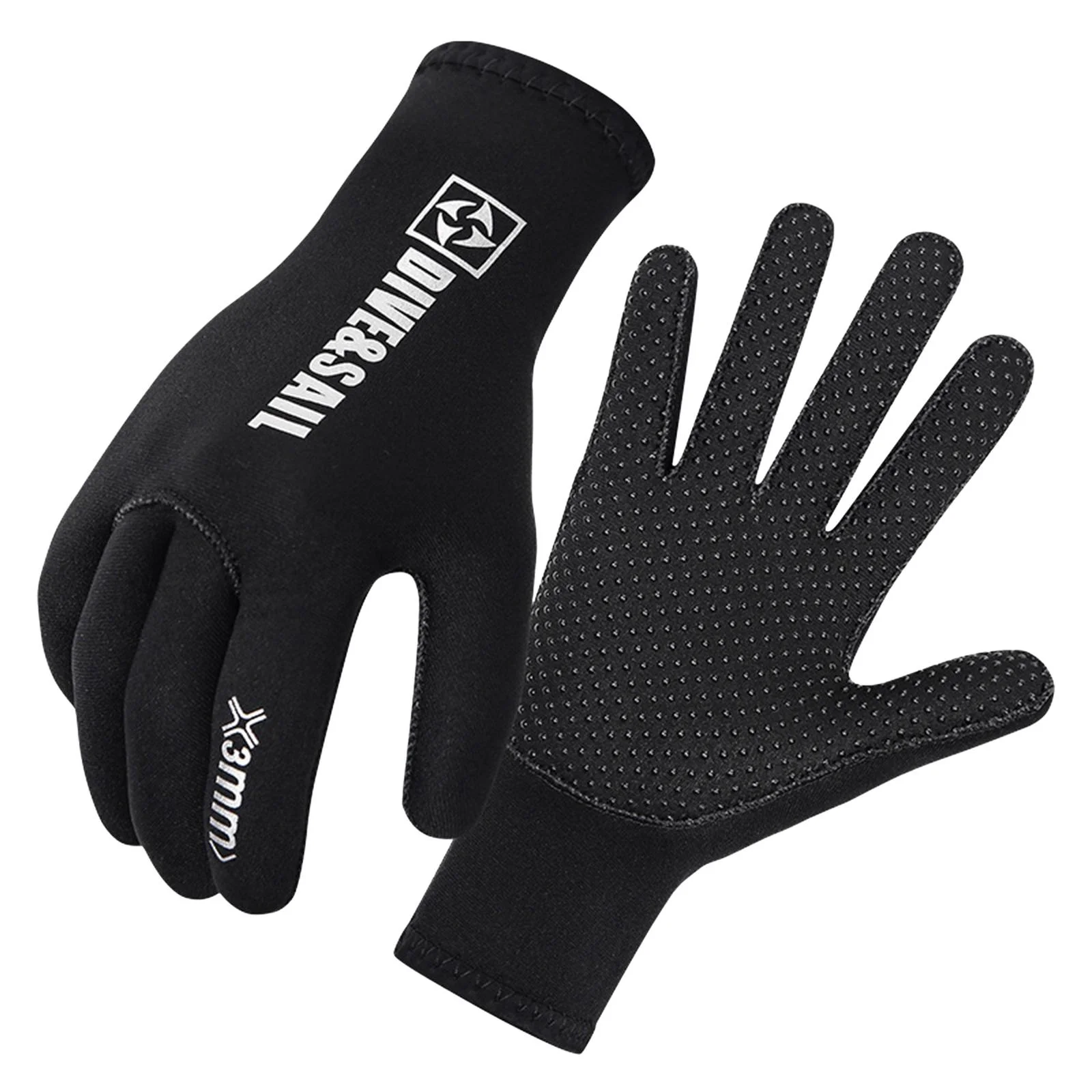 Wetsuit Gloves Neoprene Scuba Diving Gloves Surfing Gloves 3MM, Thermal Anti Slip Flexible Gloves for Spearfishing Rafting - M