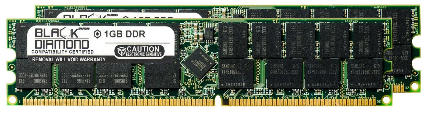 2GB 2X1GB Memory RAM for IBM IntelliStation Z Pro 6221-xxx DDR ECC Registered RDIMM 184pin PC2100 266MHz Black Diamond Memory Module Upgrade