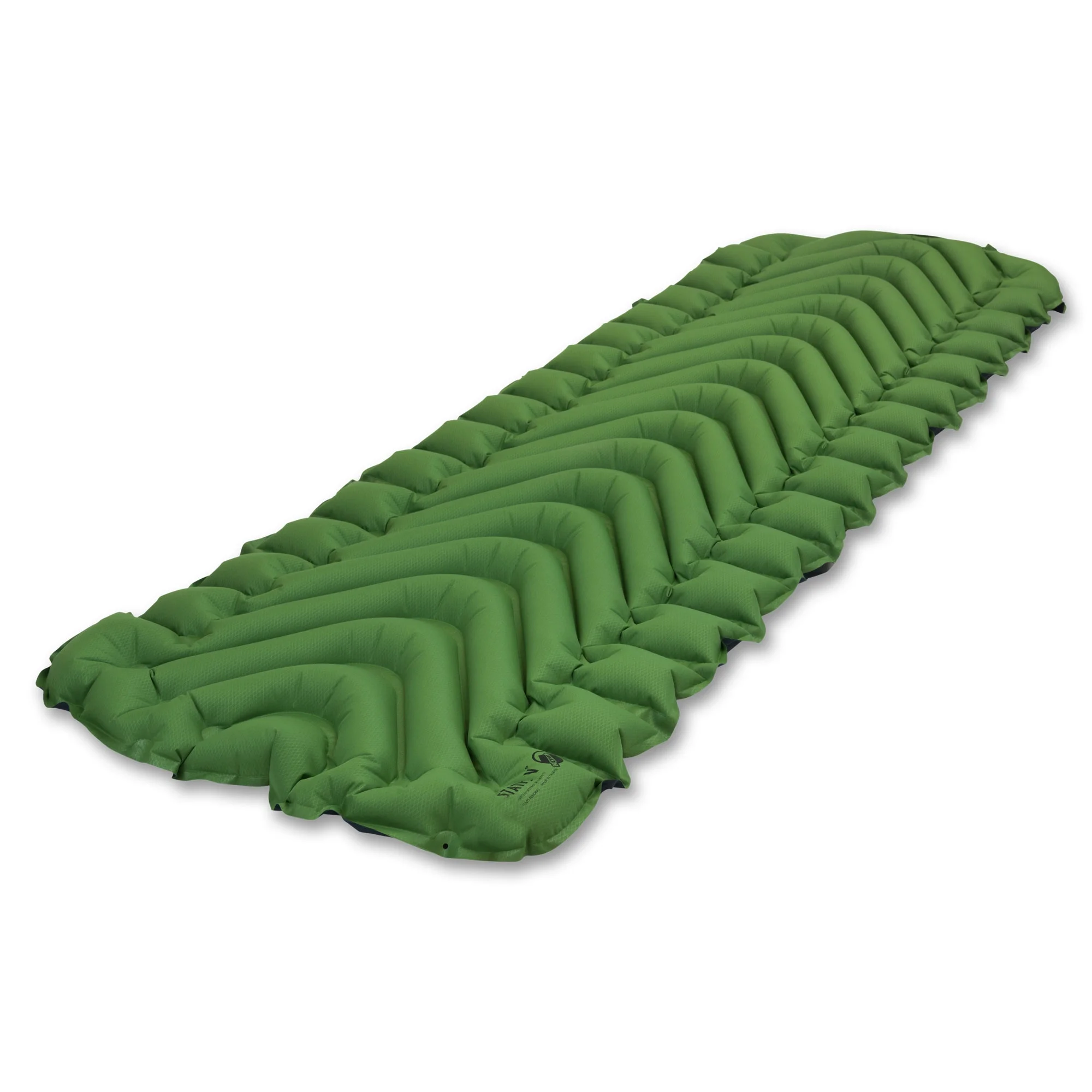 Klymit Static V Sleeping Pad Durable Camping Inflatable Mattress, Green