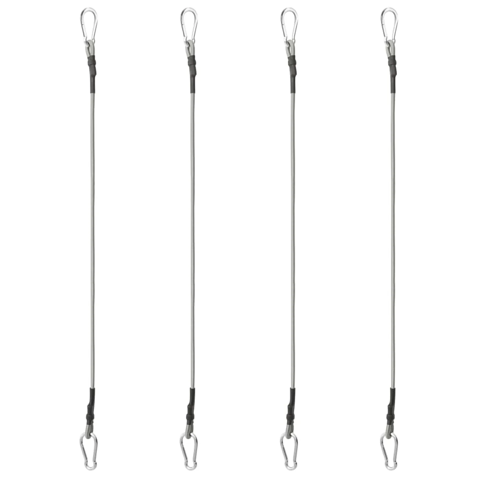 Tomshoo Ropes with Carabiner 4 pcs Rubber