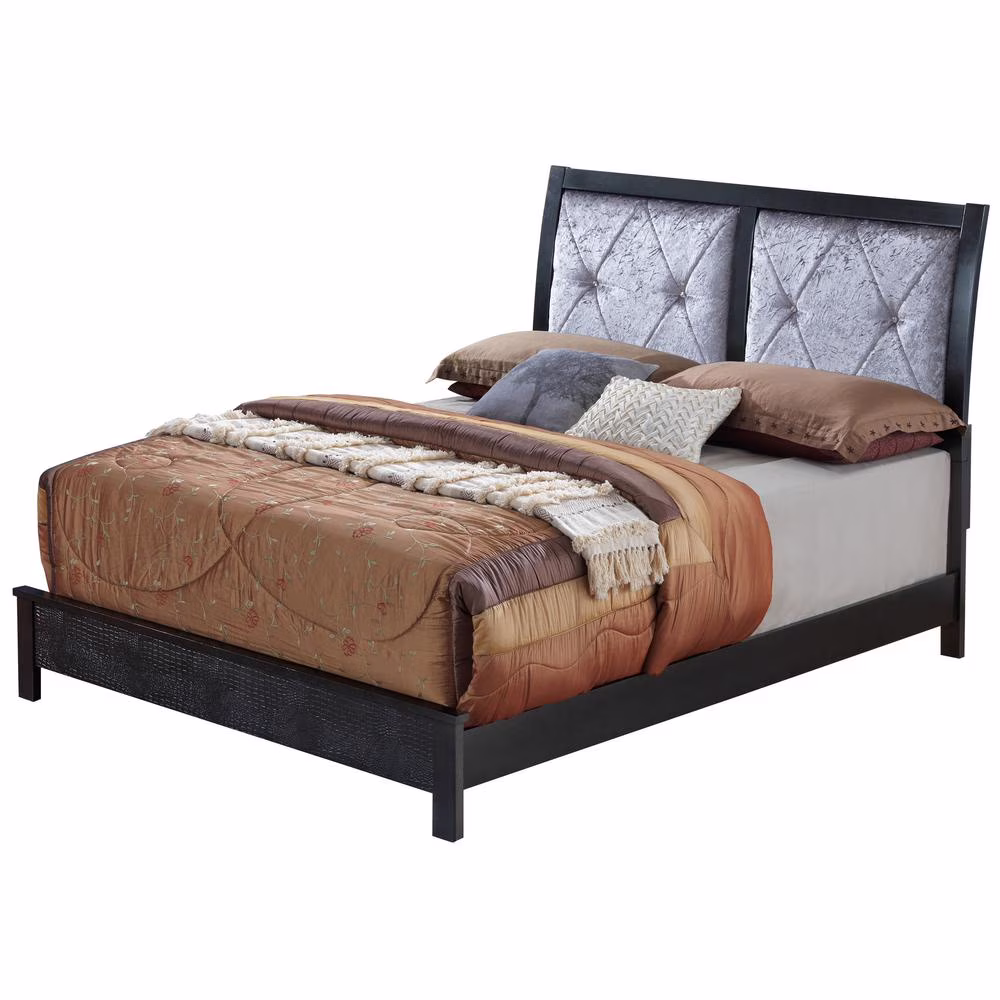 Glory Furniture Glades G4250A-QB Queen Bed, Charcoal