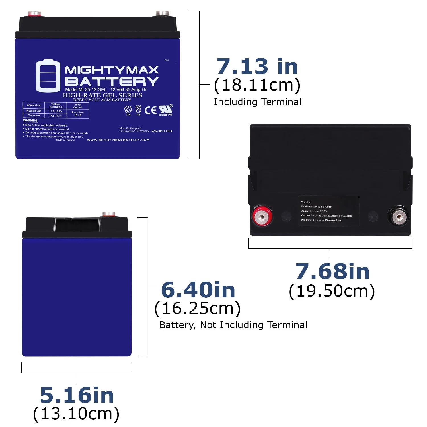 12V 35AH GEL Replacement Battery for Tripp Lite TLRBC34