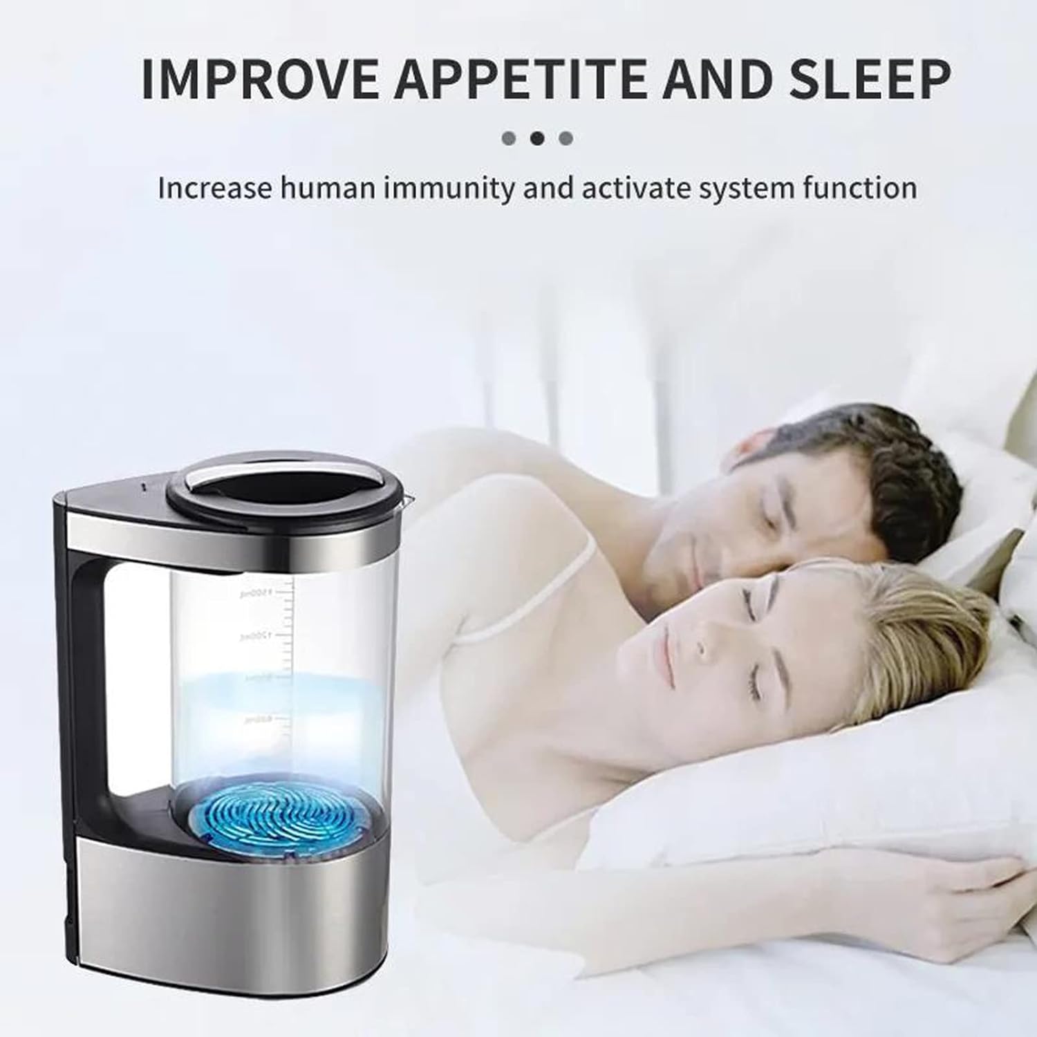 Hydrogen Water Bottle Portable Hydrogen Water Ionizer Machine Hydrogen Rich Water Generator with New PEM and SPE Technology Balanced pH Hydrogen Water Cup Home Office Travel Use