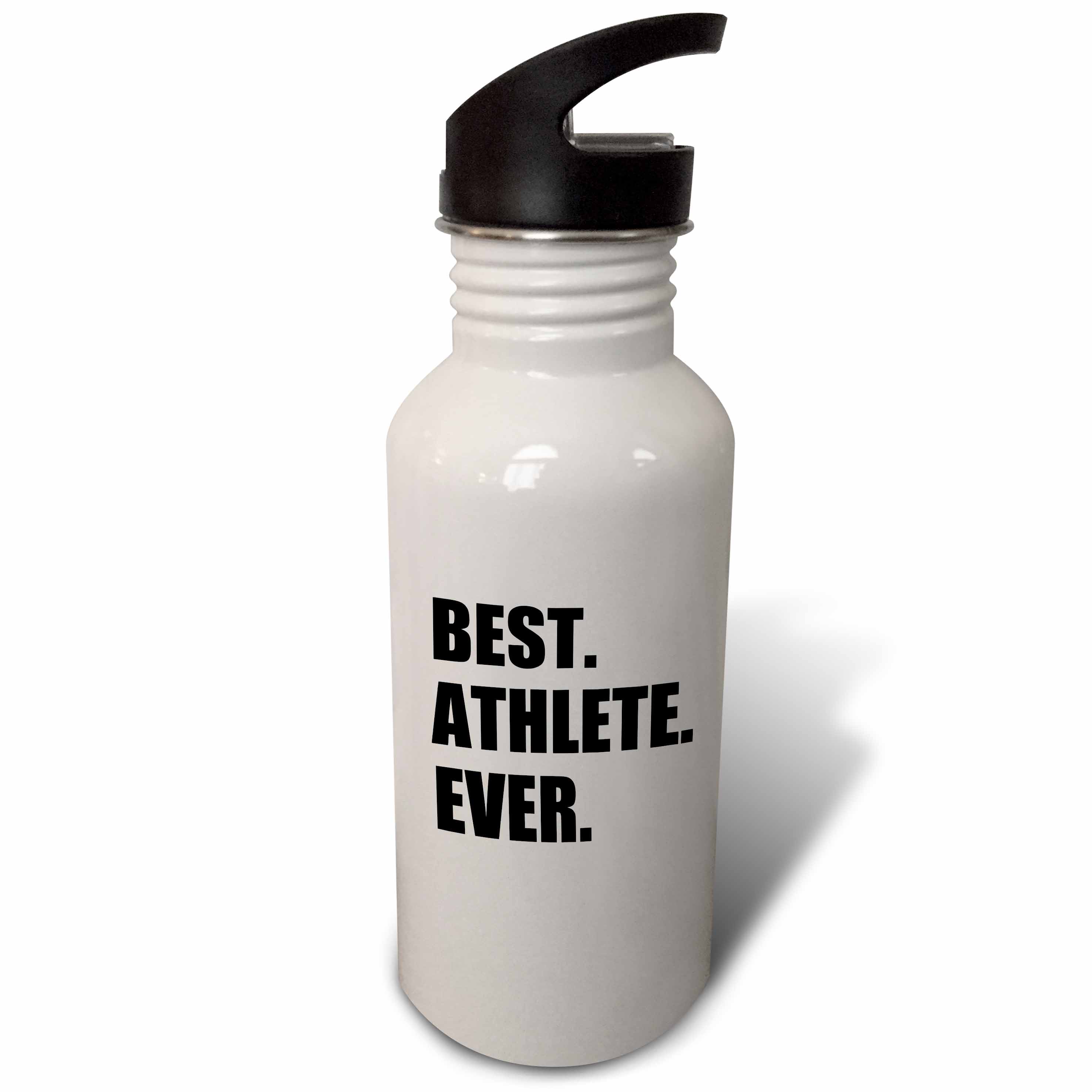 Best Athlete Ever - bold black text sport talent talented sporty pride 21 oz Sports Water Bottle wb-179754-1