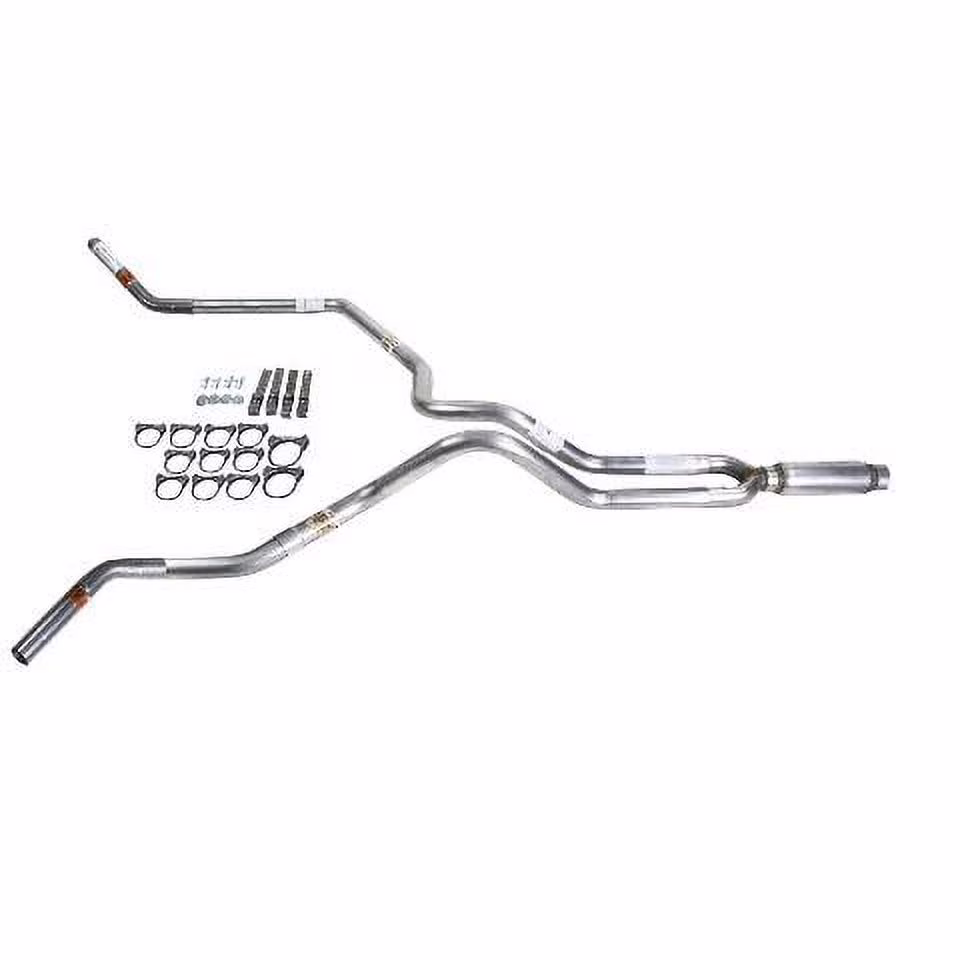 Ram 02-03 dual exhaust 2.5 MA pipe Glass Pack muffler  Corner exit