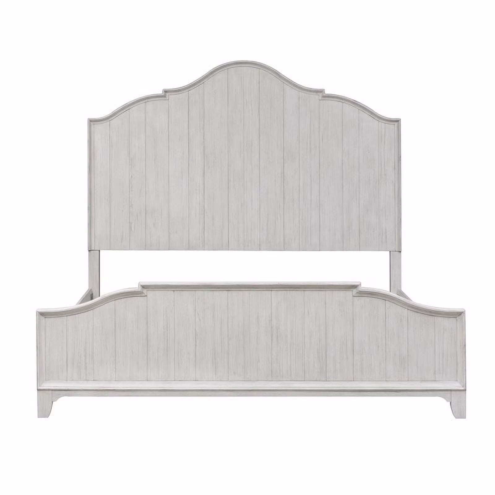 Farmhouse Reimagined White King Panel Bed