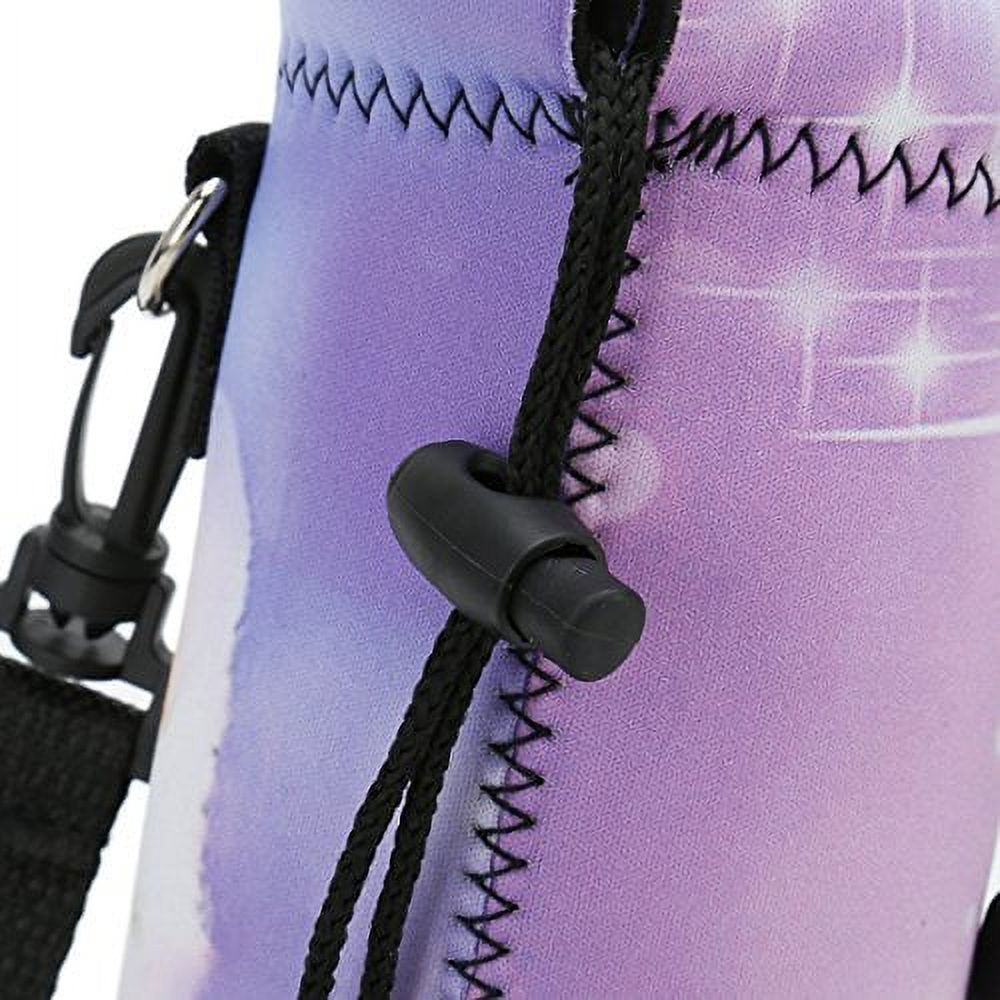 iColor Water Bottle Cover Portable Bottle Cover Water Bottle Case Adjustable Shoulder Strap Fits bottles with diameters below 3.34 inches (about 8.5 cm) (1000 ml, ICPBC-07)