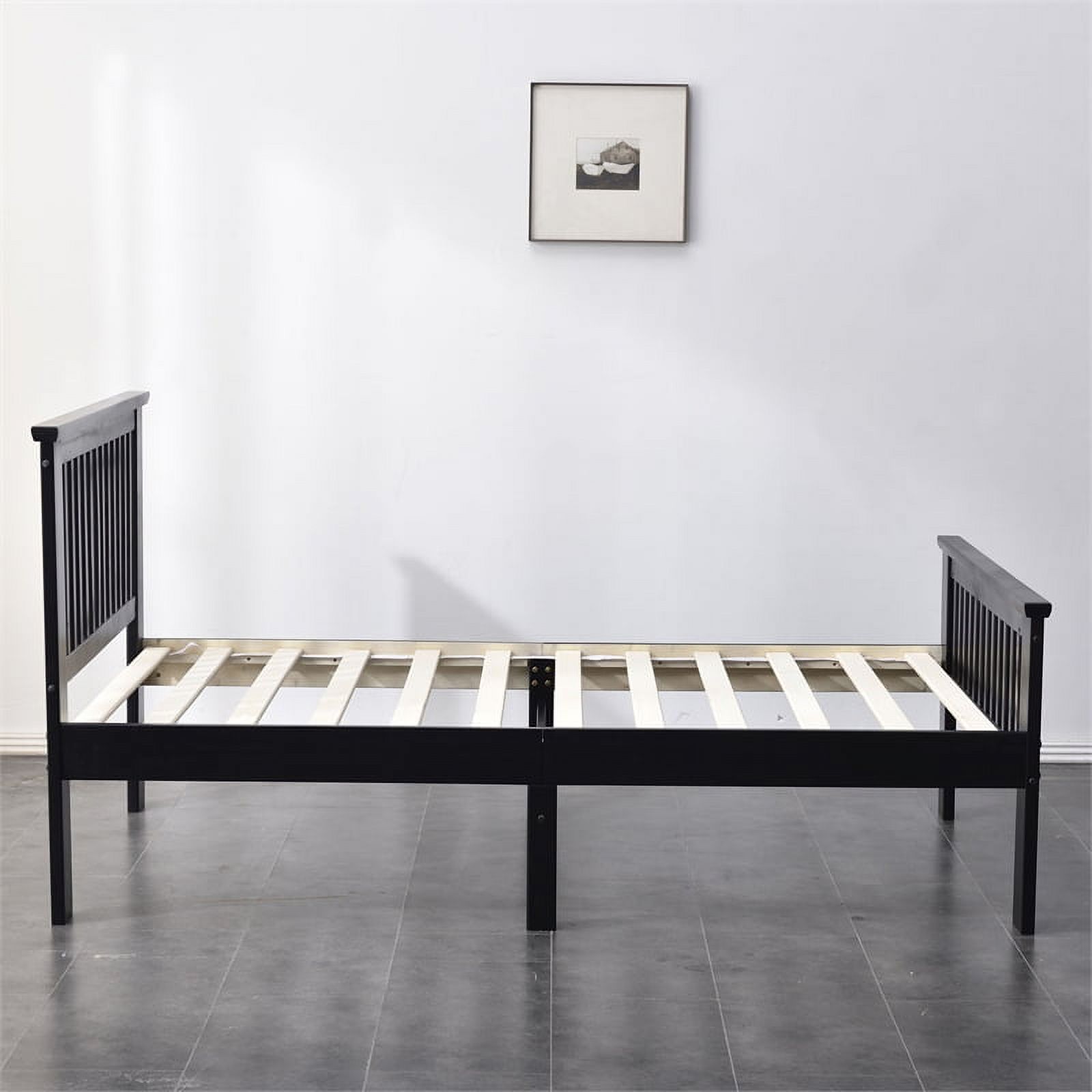 Home Square 3-Piece Set with Twin Bed 5-Drawer Tall Chest Wardrobe & Nightstand