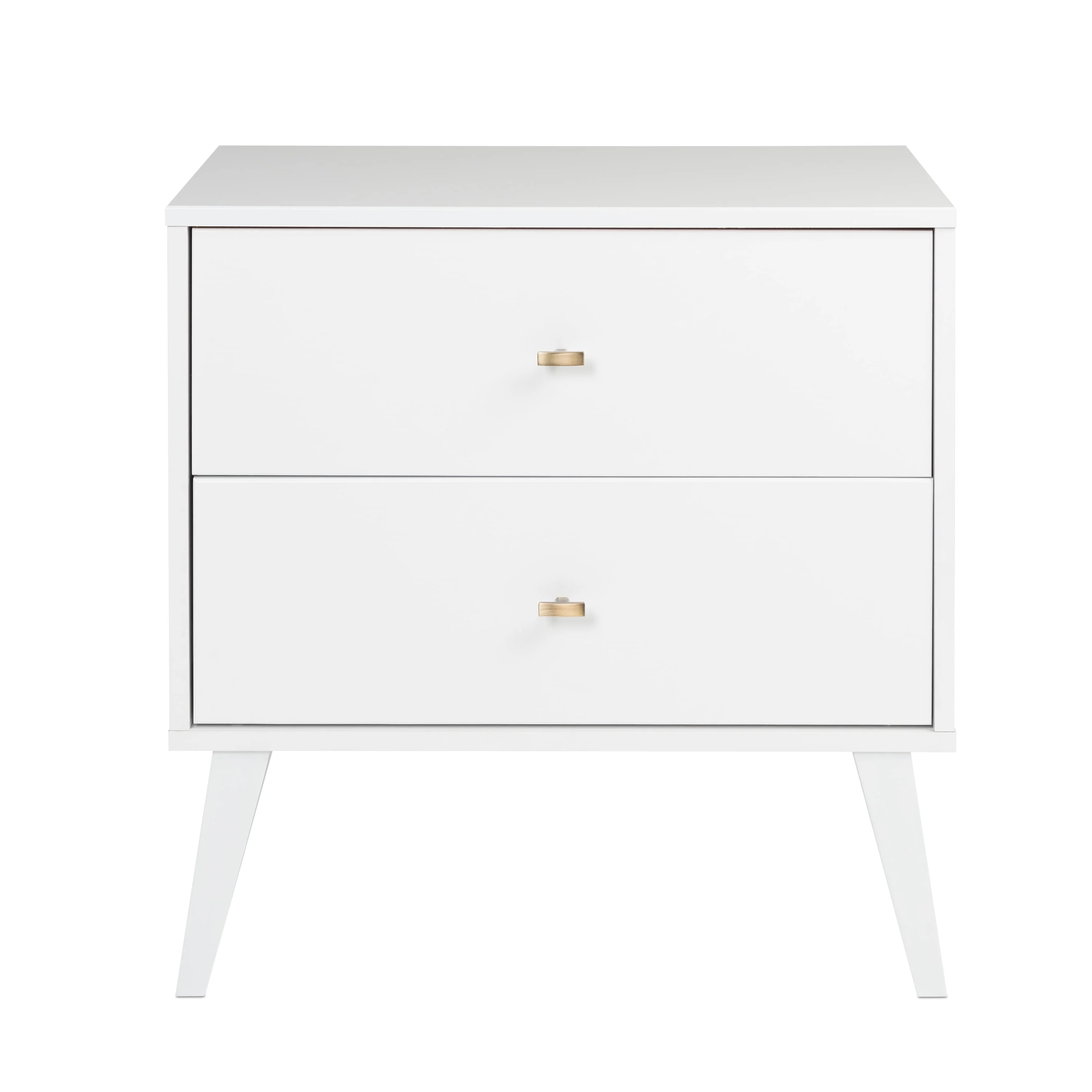 Prepac Milo Mid-Century Modern 2-Drawer Nightstand, 16