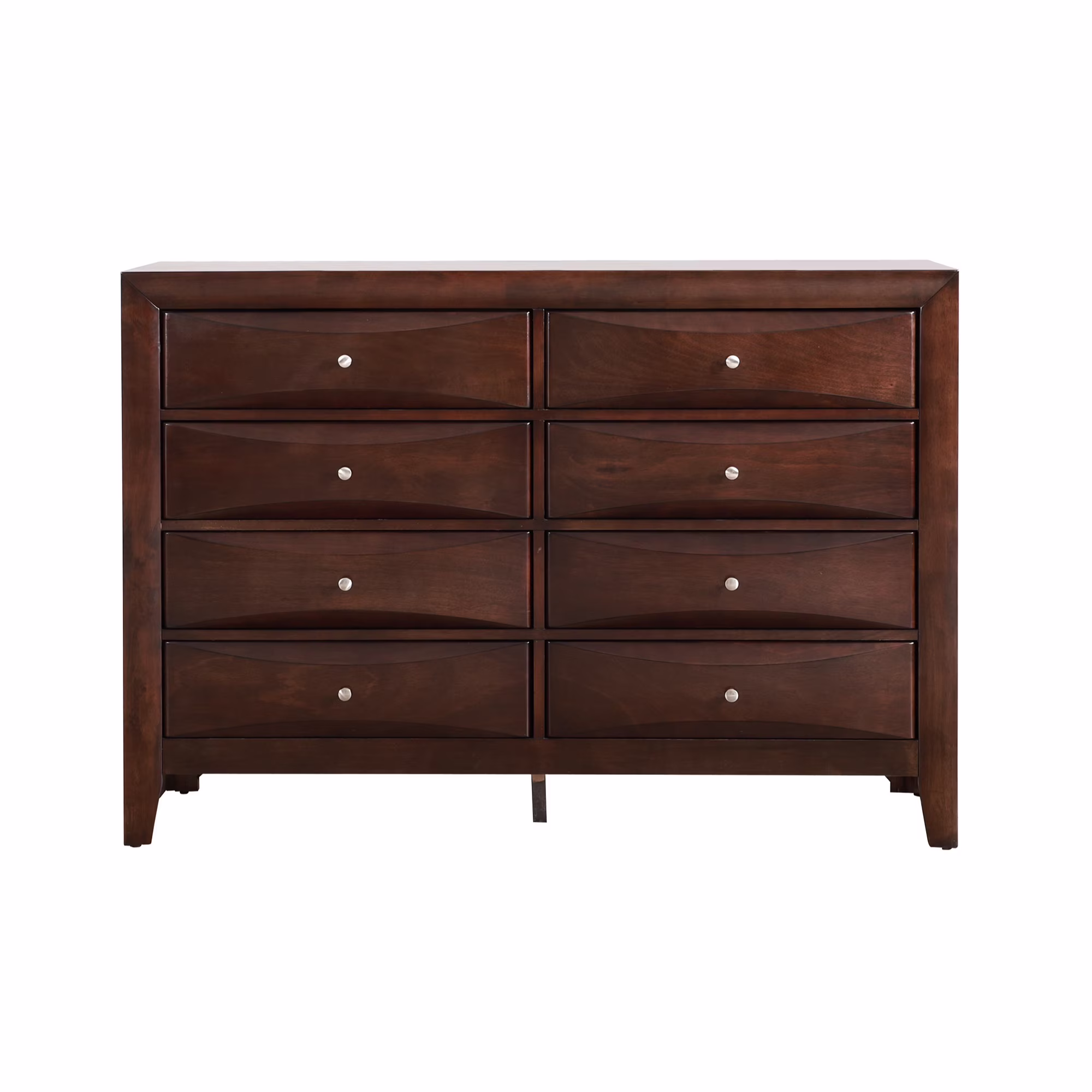 Passion Furniture  Marilla 8-Drawer Cappuccino Dresser - 41 x 59 x 17 in.