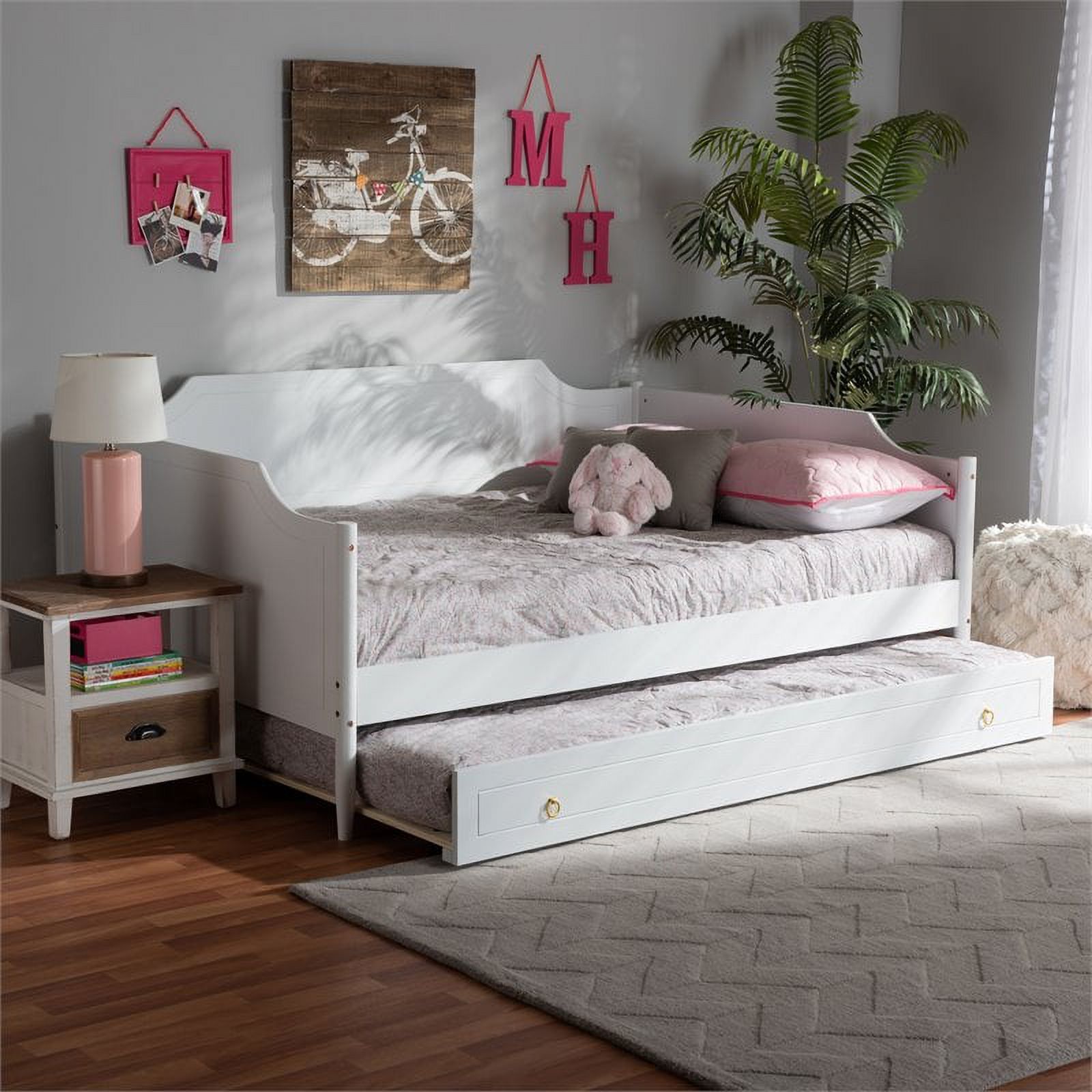 Bowery Hill White Finished Wood Full Size Daybed